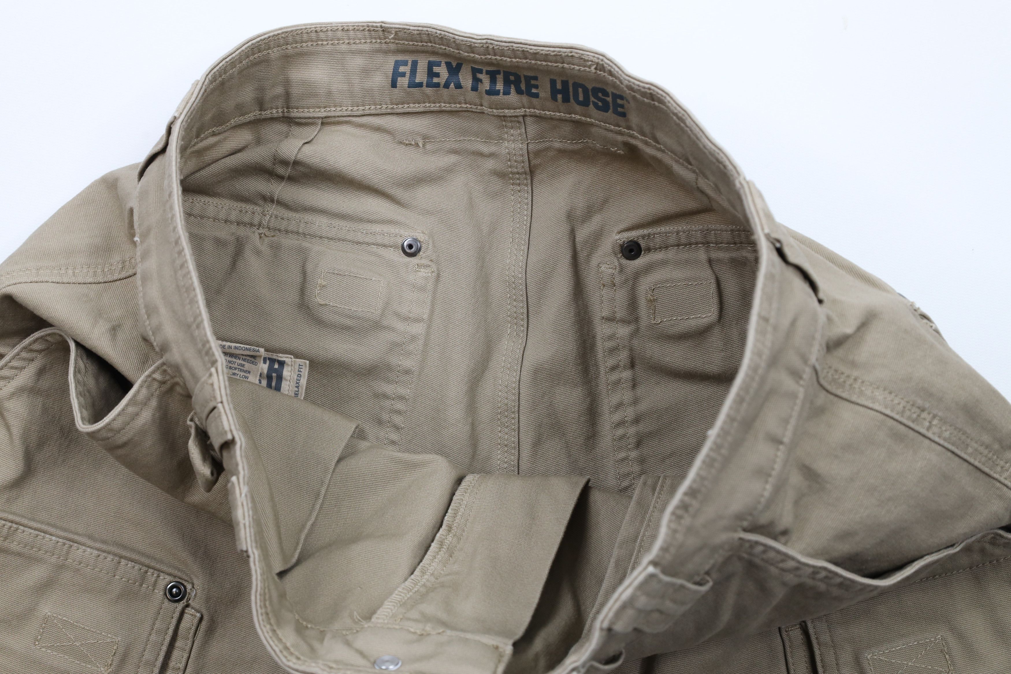 Duluth Trading Company × Vintage Duluth Trading Co Firehose Relaxed Fit Canvas Cargo Shorts Size US 34 / EU 50 - 7 Thumbnail
