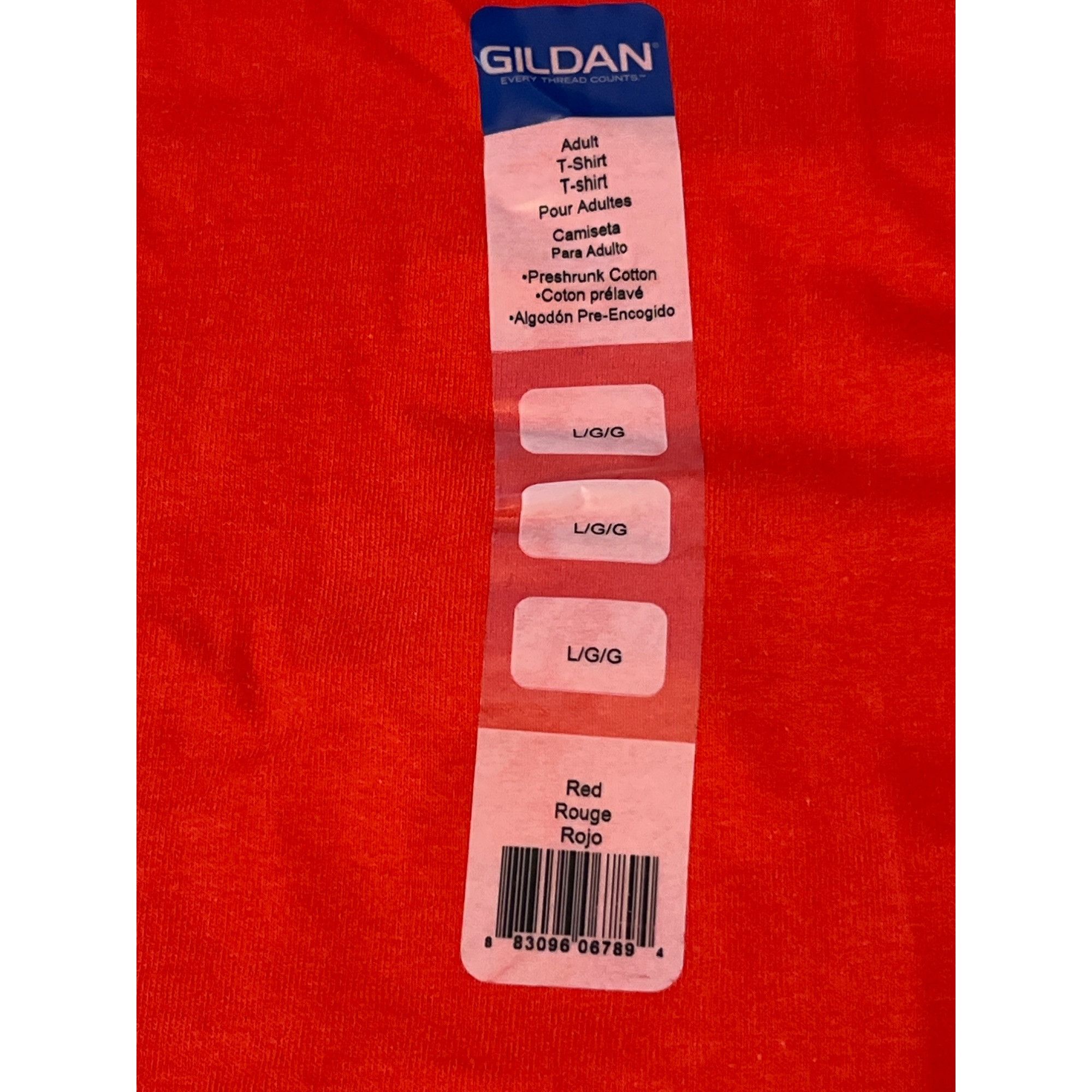 Gildan Gildan Red Adult T-Shirt 100% Cotton Pre-Shrunk Size L New W Size US L / EU 52-54 / 3 - 3 Thumbnail