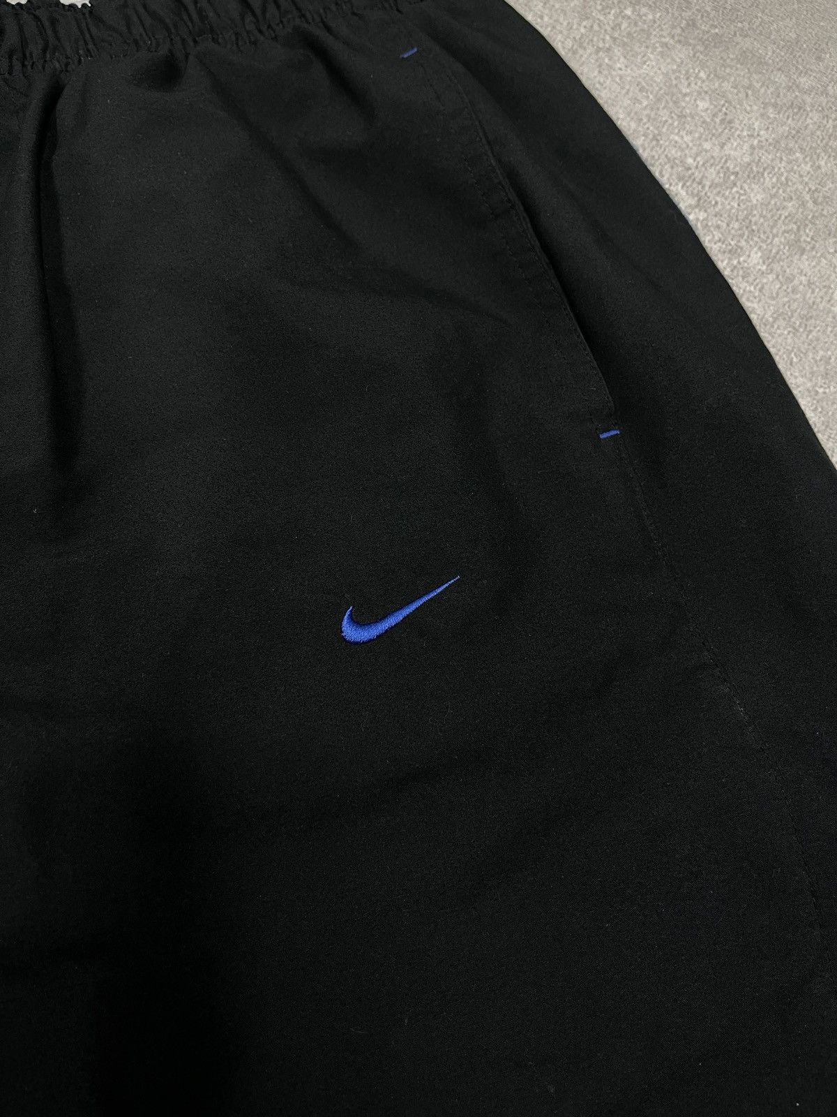 Nike Vintage Nike Nylon Sweatpants Black Double Big Logo Drill Size US 32 / EU 48 - 5 Thumbnail
