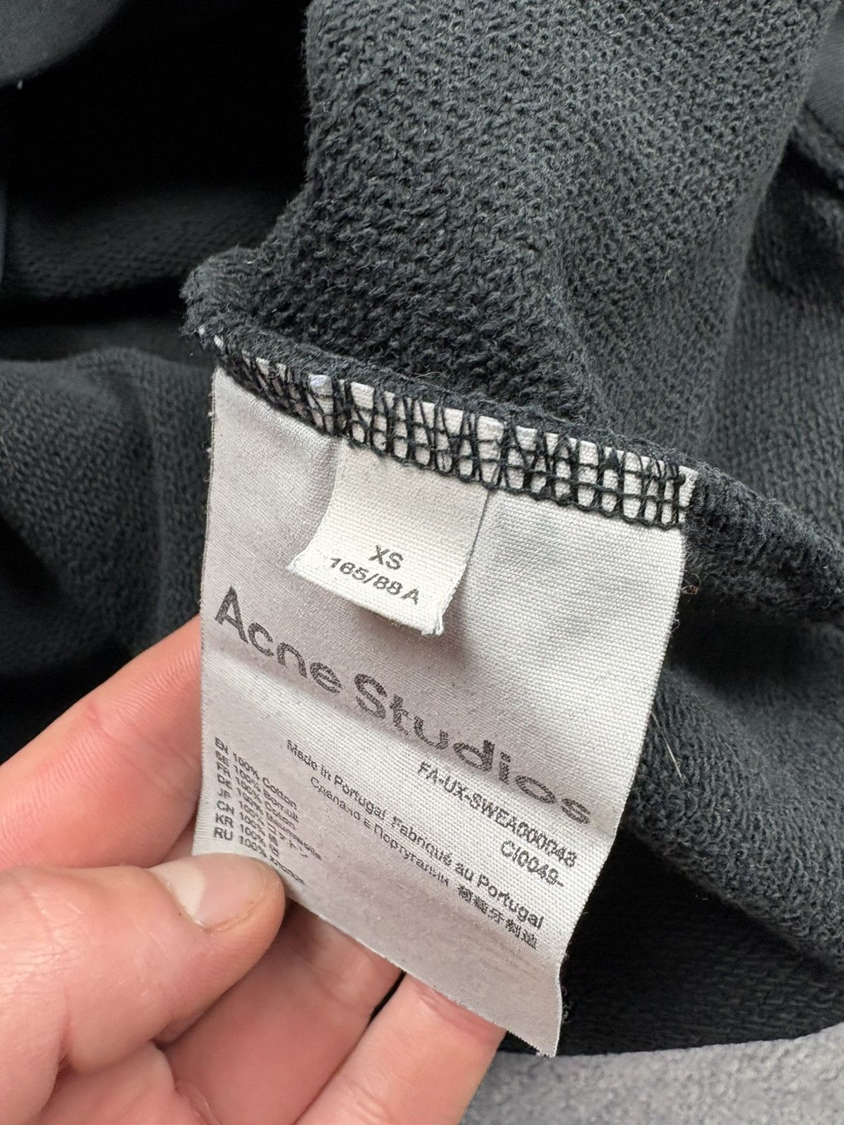 Acne Studios ACNE STUDIOS Vintage Mini Metal Logo Sweatshirt Streetwear Size US XS / EU 42 / 0 - 9 Thumbnail