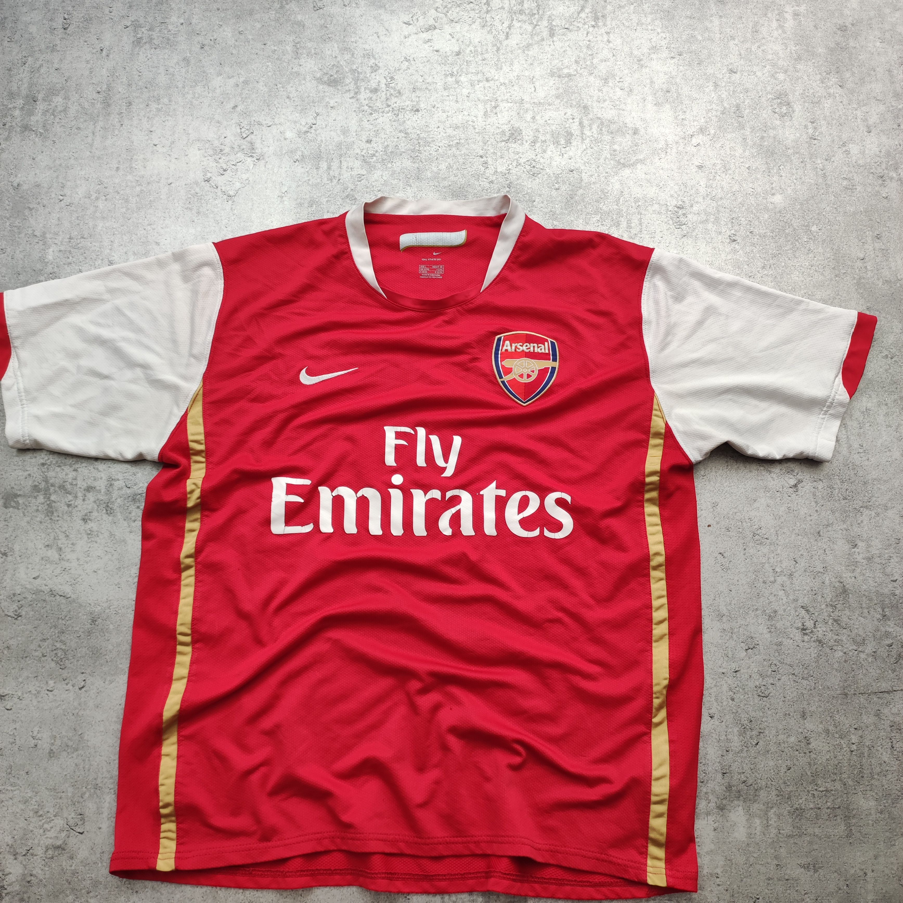 Nike × Vintage RARE 2009 Nike x Arsenal London Football Home Jersey Size US L / EU 52-54 / 3 - 2 Thumbnail