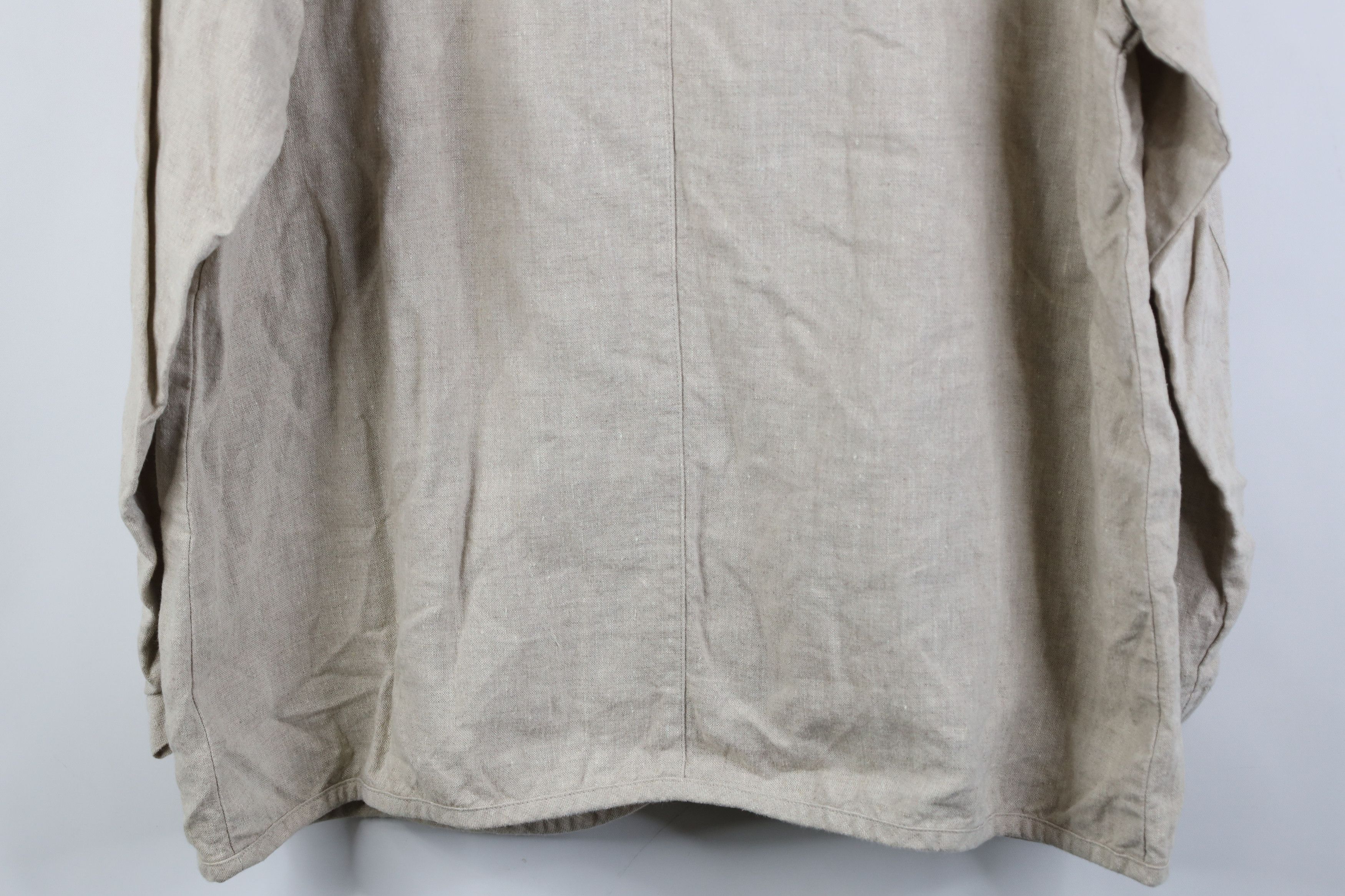 Gap Vintage 90s Gap Linen Button Pocket Jacket Oatmeal Brown Size M / US 6-8 / IT 42-44 - 12 Thumbnail