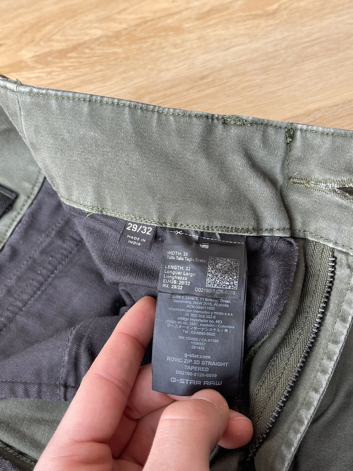 G-Star G-Star Raw ROVIC ZIP 3D Cargo Pants Tapered Army Tactical Size US 29 - 18 Thumbnail
