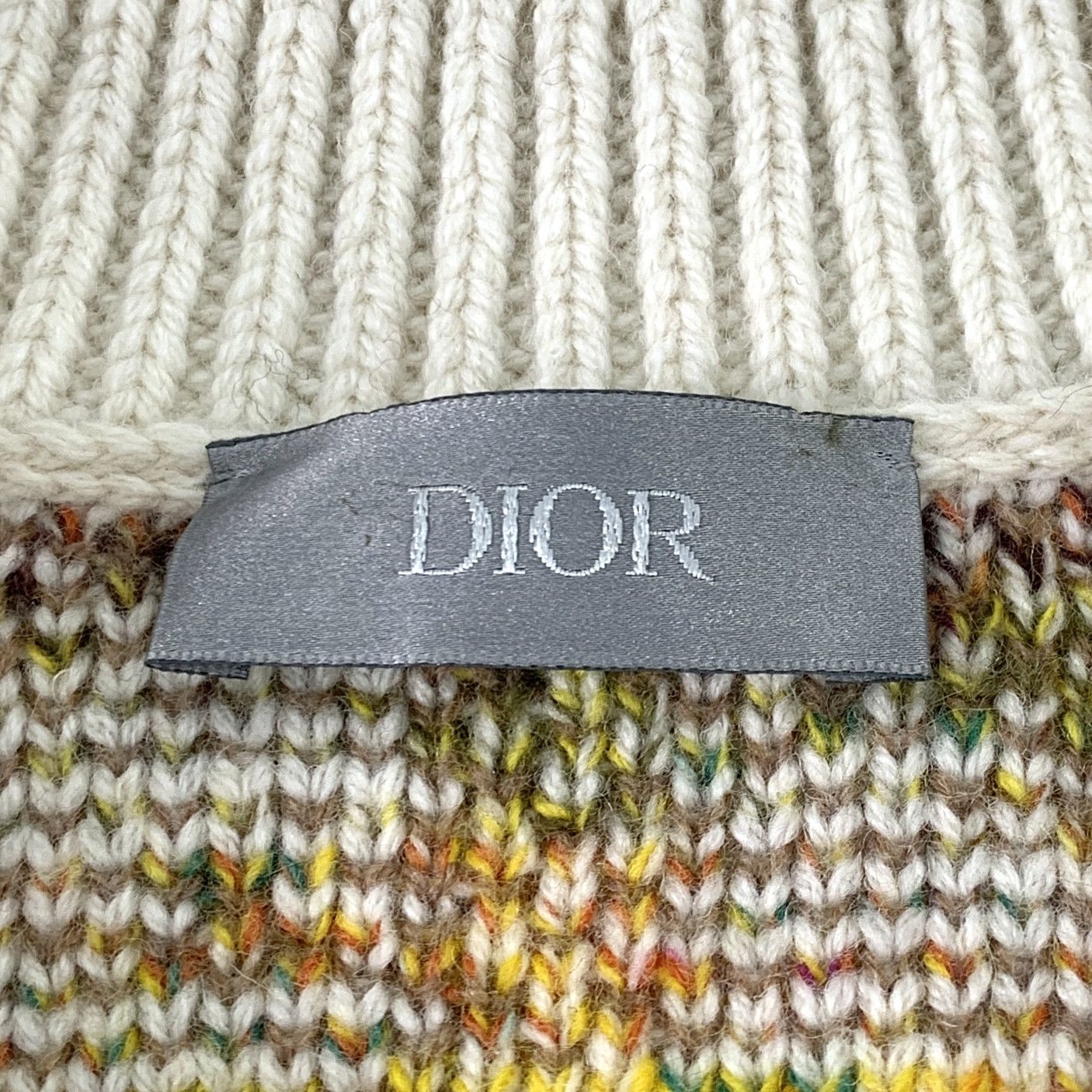 Dior Dior Colorblock Wool Crewneck Knit Sweater (Size M) Size M / US 6-8 / IT 42-44 - 2 Thumbnail