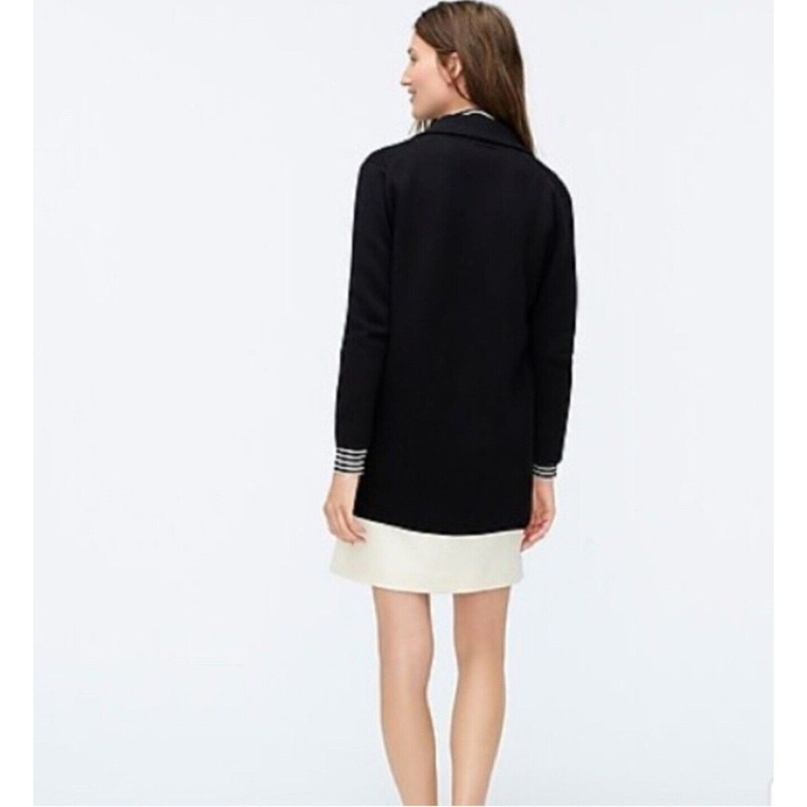 J.Crew J. Crew Sophi Re-Imagined Black Plazer Wool Blend Cardigan Size XL / US 12-14 / IT 48-50 - 3 Thumbnail