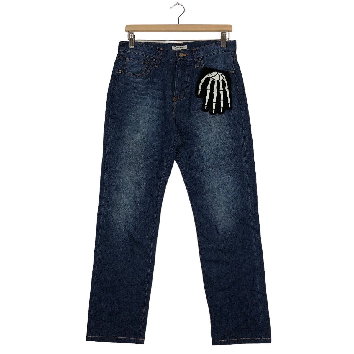 Issey Miyake 🔥GLOBAL WORK BY ISSEY MIYAKE JEANS DENIM SKINNY FIT Size US 28 / EU 44 - 2 Thumbnail