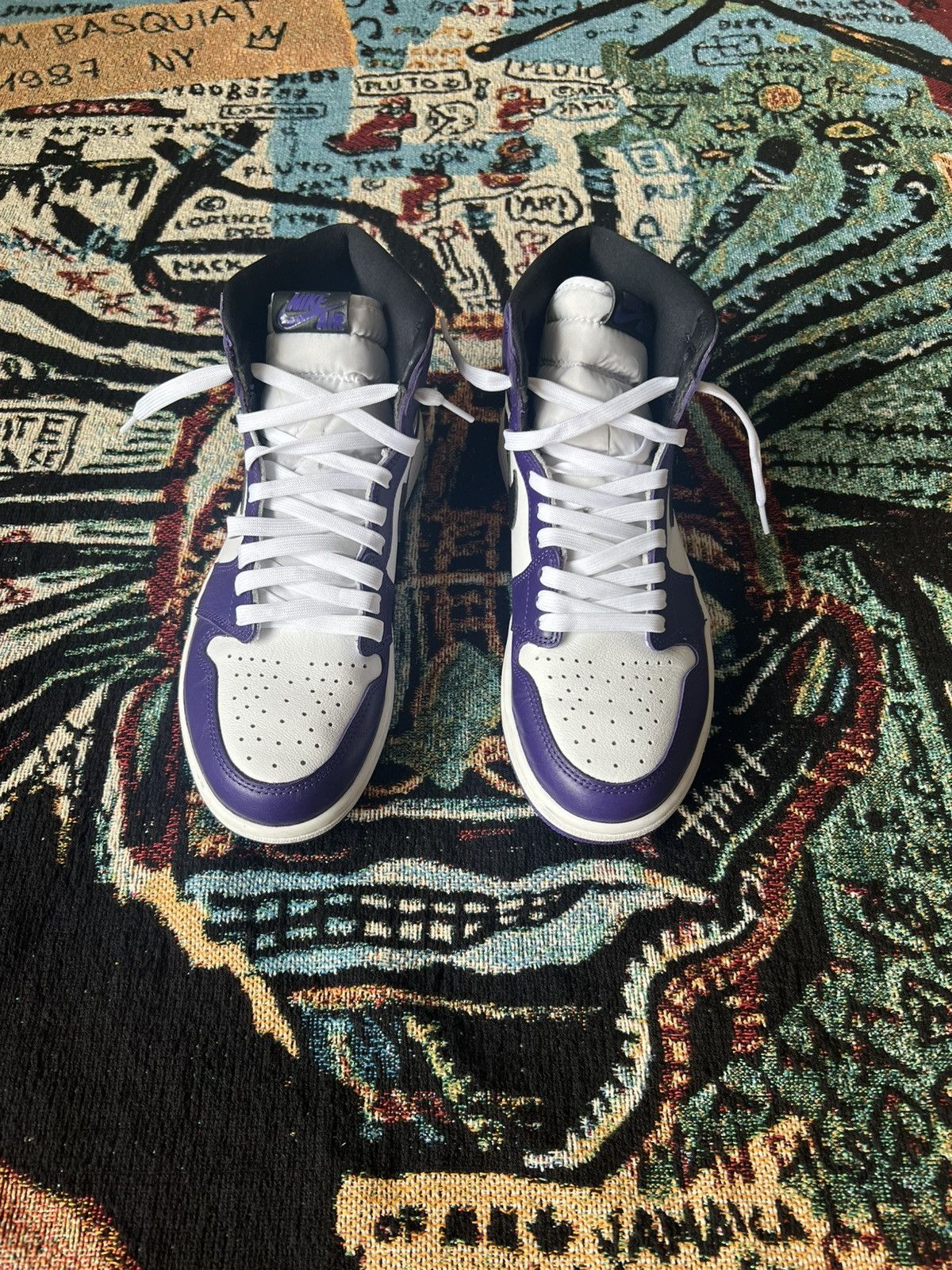 Jordan Brand × Nike Air Jordan 1 OG “Court Purple White” 2020 Size US 9 / EU 42 - 5 Thumbnail