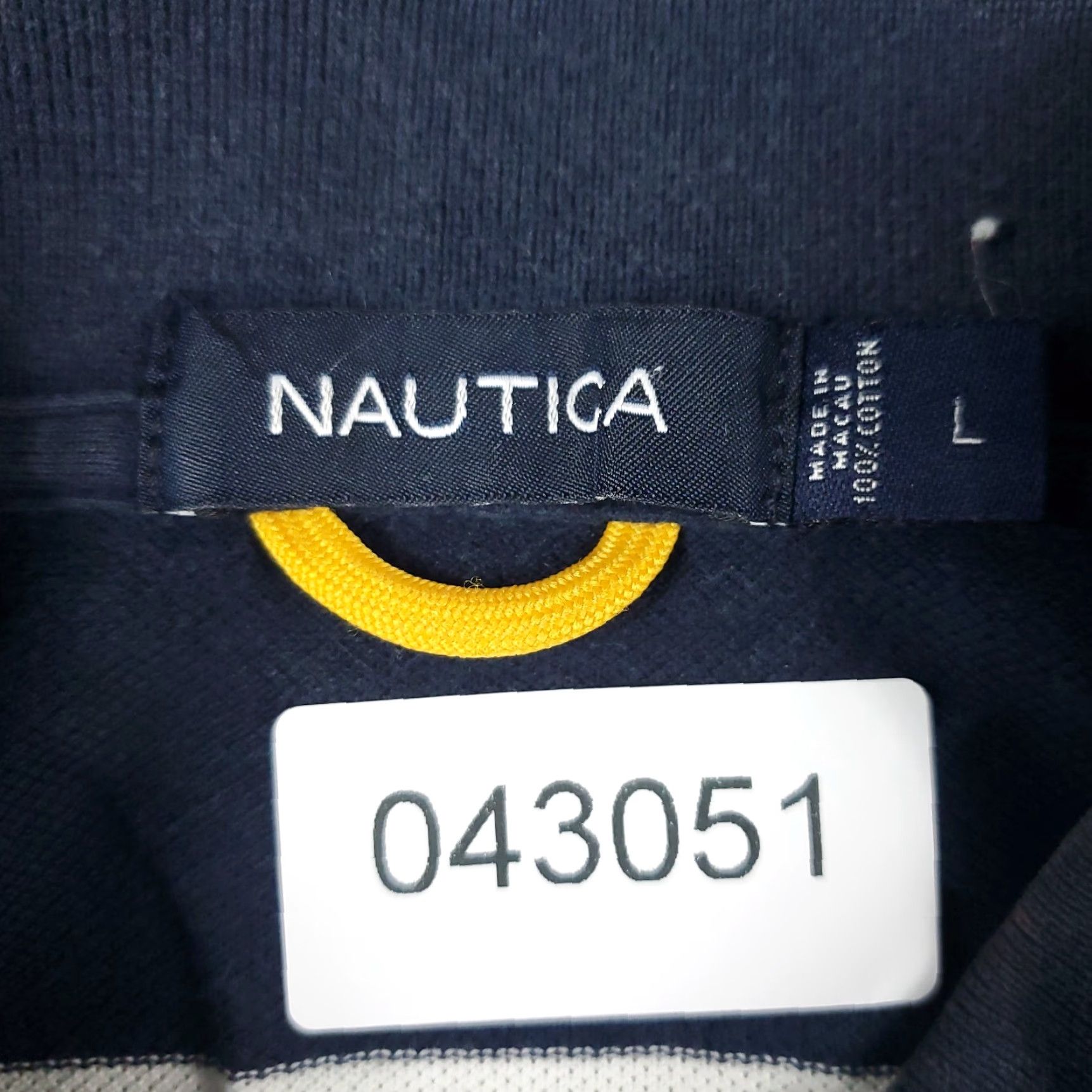 Nautica Nautica Blue Striped Polo Shirt Mens Large Casual Short Sleeve Activewear Size US L / EU 52-54 / 3 - 8 Thumbnail
