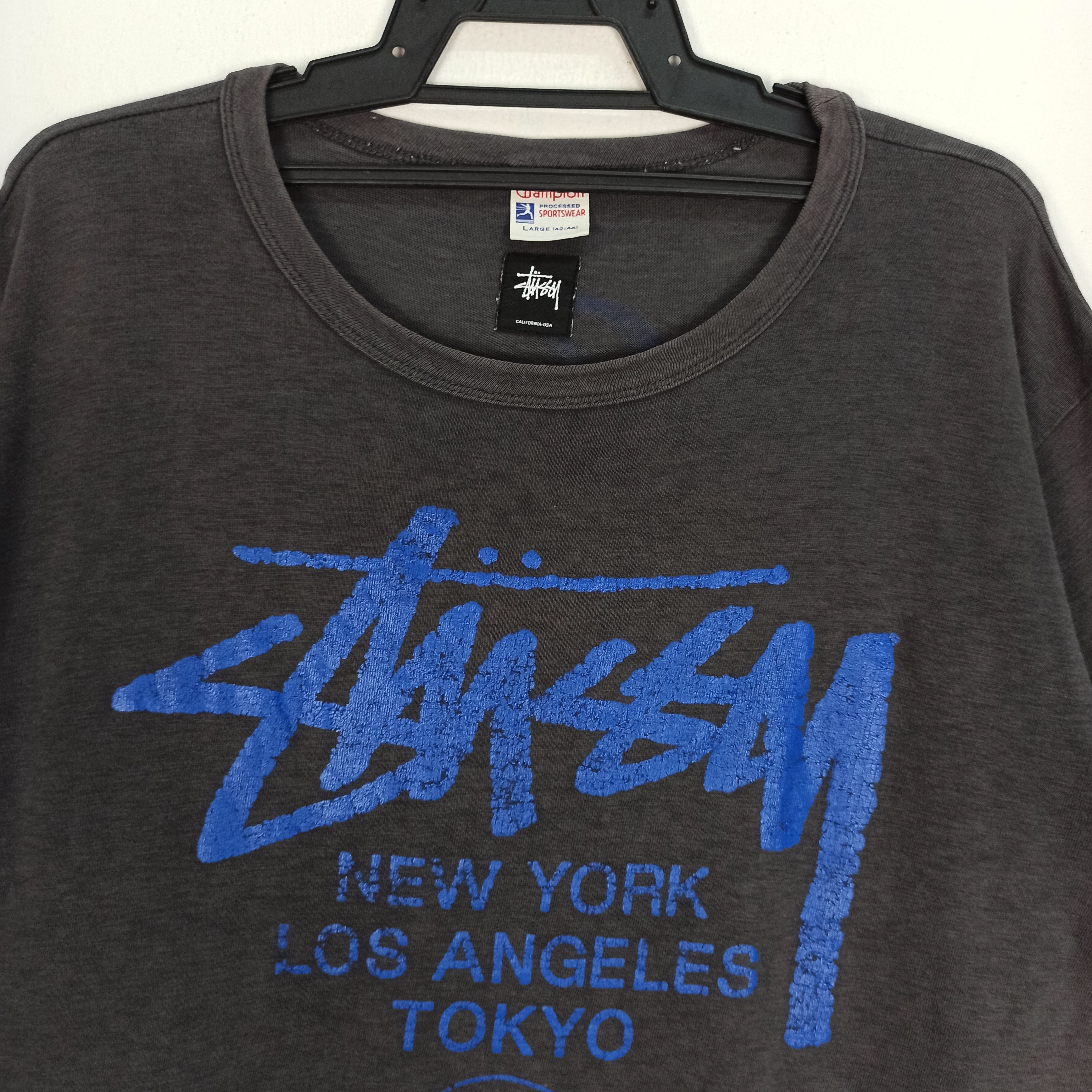 Champion Vintage Stussy X Champion Tshirt Rare Size US L / EU 52-54 / 3 - 2 Thumbnail
