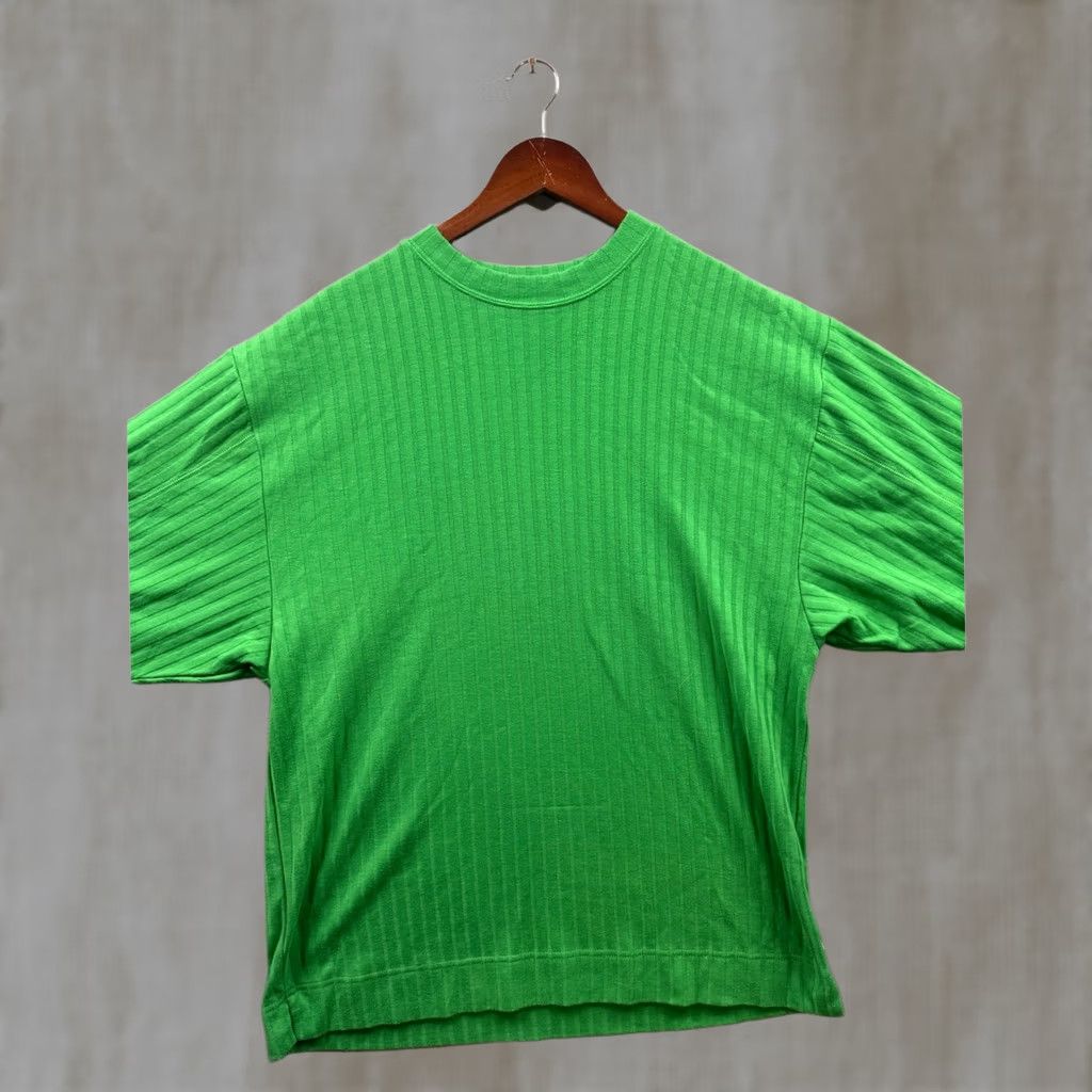 Express VINTAGE Express Tricot Green Ribbed Knit Long Sleeve Crew Neck Top Womens XS Size XS / US 0-2 / IT 36-38 - 1 Thumbnail