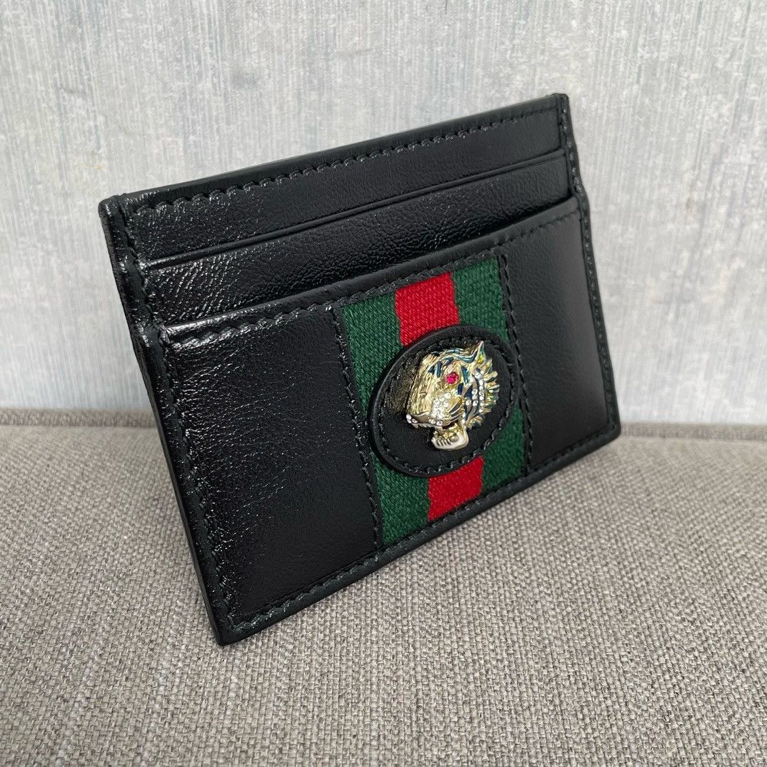 Gucci Gucci leather tiger head cardholder Size ONE SIZE - 3 Thumbnail