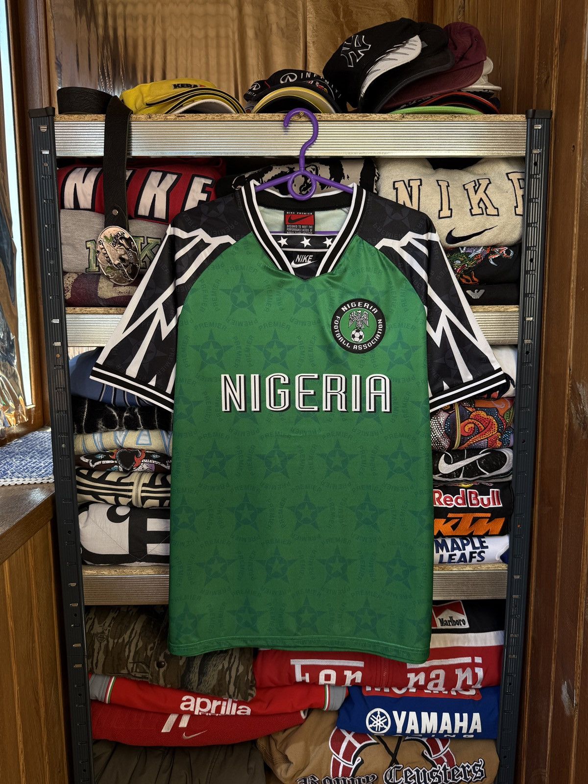 Nike 1998/2000 Nike Nigeria Vintage Soccer Jersey T-Shirt Tee Size US L / EU 52-54 / 3 - 1 Thumbnail