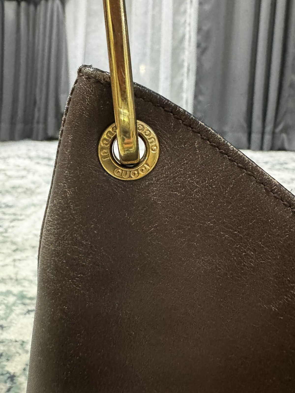 Gucci GUCCI BAMBOO HOBO LEATHER SHOULDER BAG Size ONE SIZE - 3 Thumbnail