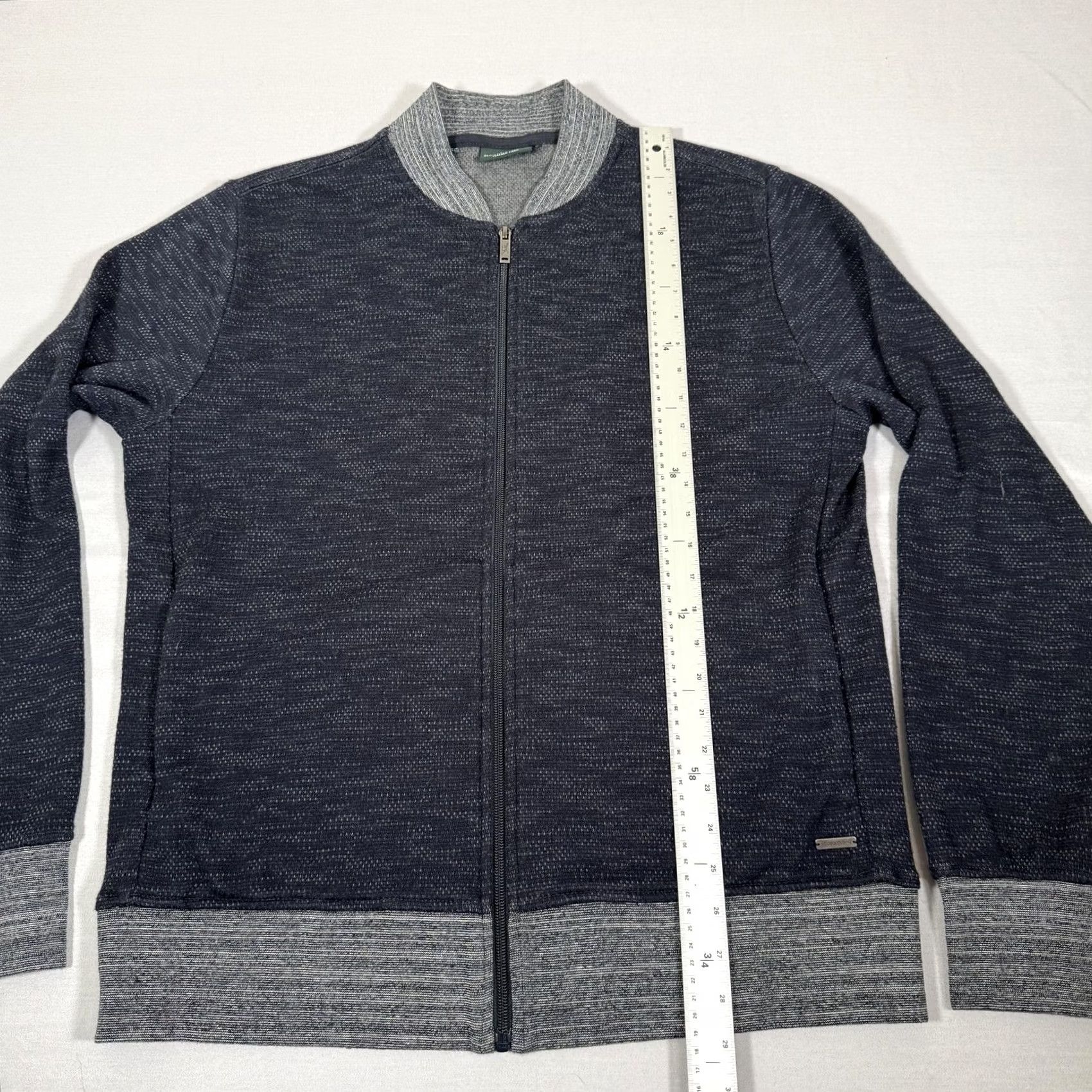 Rodd & Gunn Rodd & Gunn Jacket Mens L Gray Full Zip Knit Bomber Italian Yarn Size US L / EU 52-54 / 3 - 6 Thumbnail