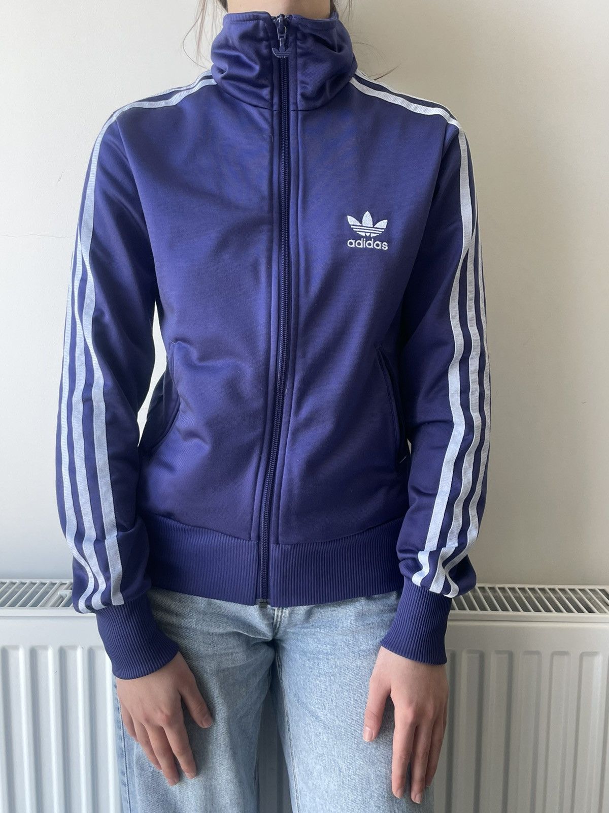 Adidas Vintage 00’s Adidas Firebird Y2K Big Logo Track Jacket RARE Size S / US 4 / IT 40 - 4 Thumbnail