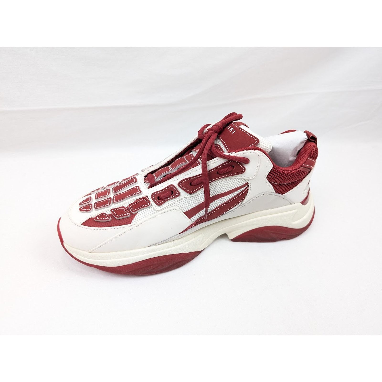 Amiri o1rshd1 Bone Runner in Cream/Red Size US 10 / EU 43 - 9 Thumbnail