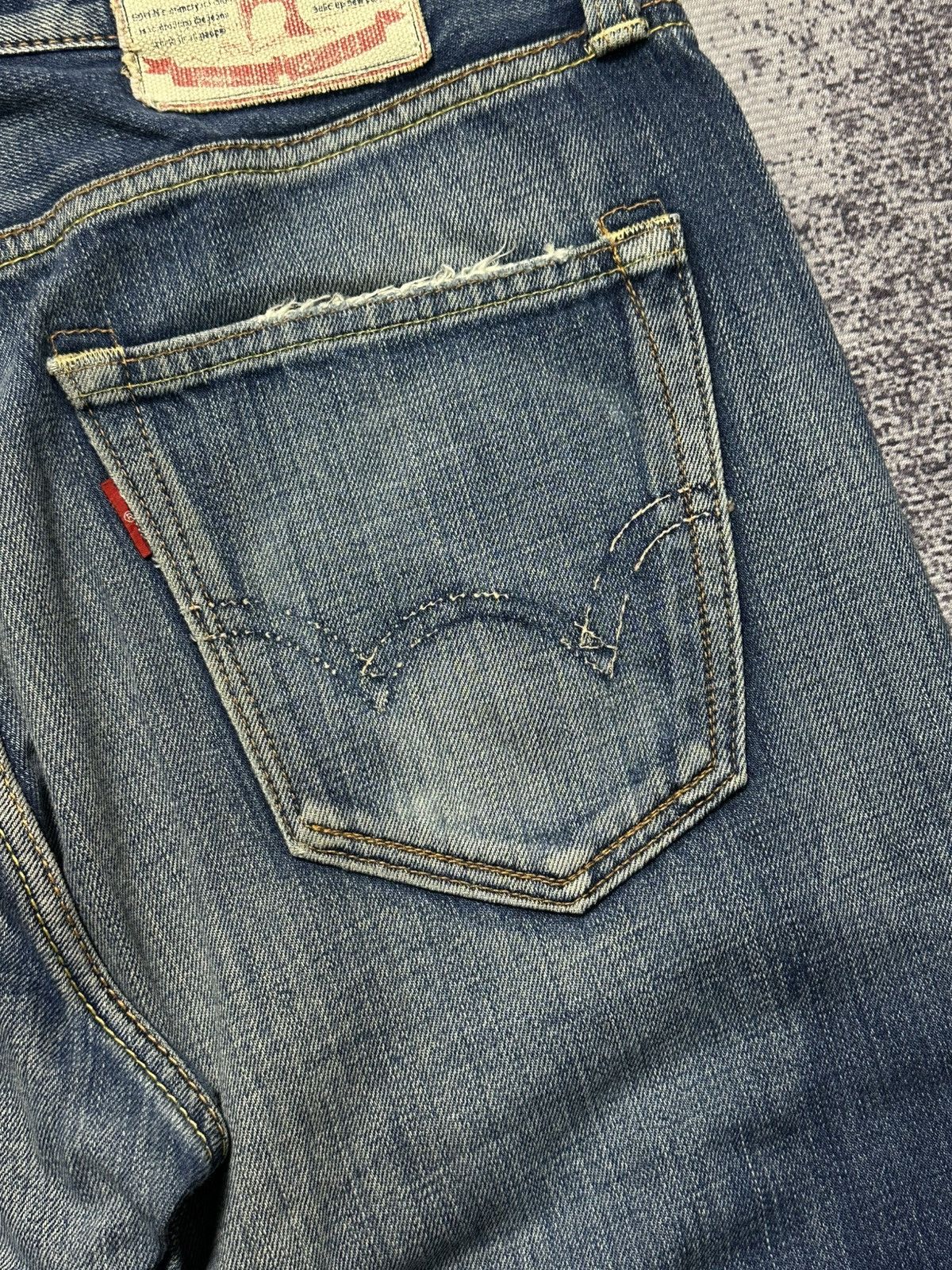 Undercover × Uniqlo 2000s Vintage Edwin 503 Washed Denim Jeans Size 34 Size US 34 / EU 50 - 15 Thumbnail