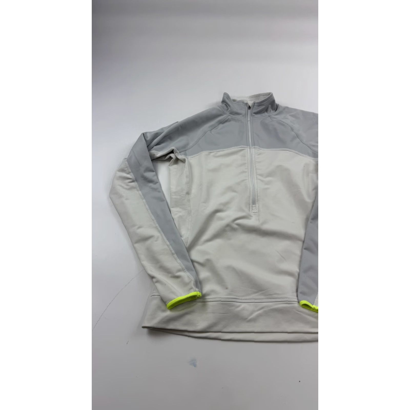 Nike VINTAGE Nike Pro Pullover Womens Large Gray White 1/4 Zip Dri-Fit Fleece Size L / US 10 / IT 46 - 2 Thumbnail