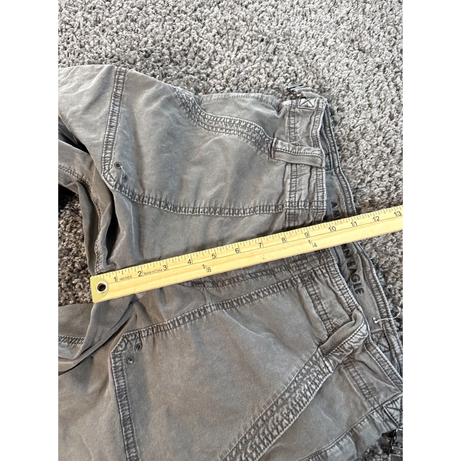 Vintage American Eagle Jeans Stovepipe Womens Size 6 Short Stretch Distressed Gray Size 28" / US 6 / IT 42 - 5 Thumbnail