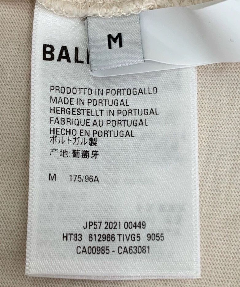 Balenciaga Balenciaga 21 Logo letter print round neck off white cotton Size US M / EU 48-50 / 2 - 6 Thumbnail