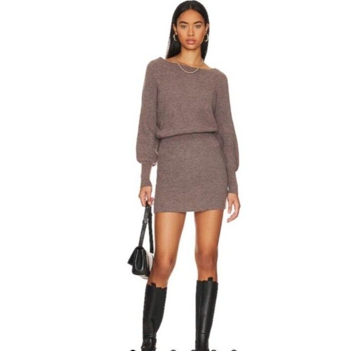Reina Knit Dress in Dusty Mauve Stitches & Stripes Size XS
