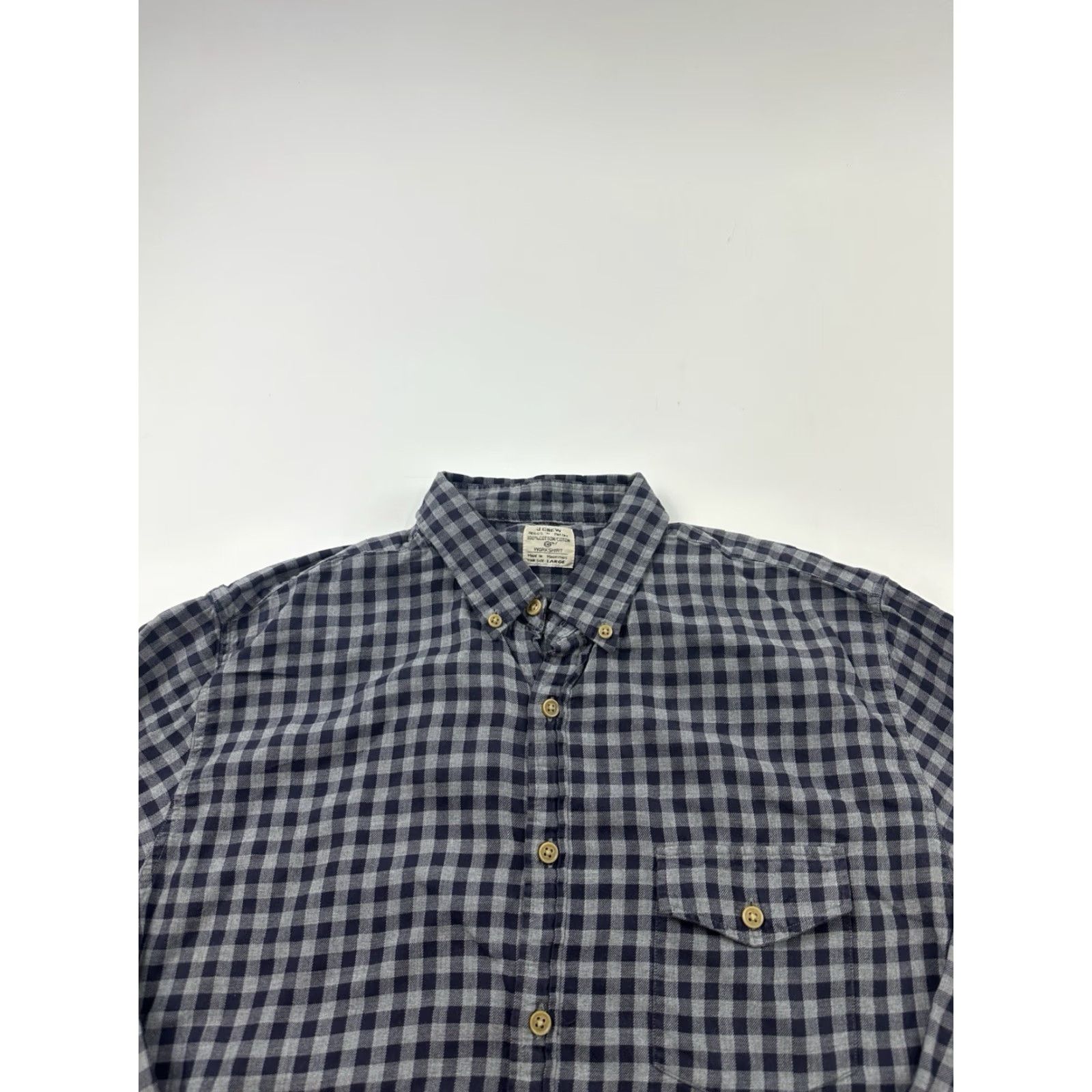 J.Crew J.Crew Shirt Mens Large Gray Plaid Workshirt Button Long Sleeve Size US L / EU 52-54 / 3 - 2 Thumbnail