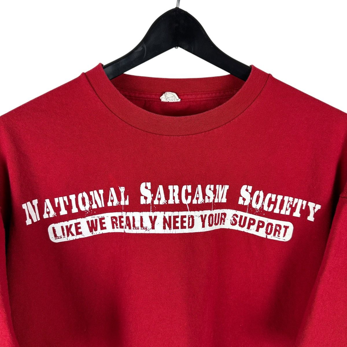 Vintage Vintage Y2K National Sarcasm Society Comedy Shirt Size US XXL / EU 58 / 5 - 2 Thumbnail