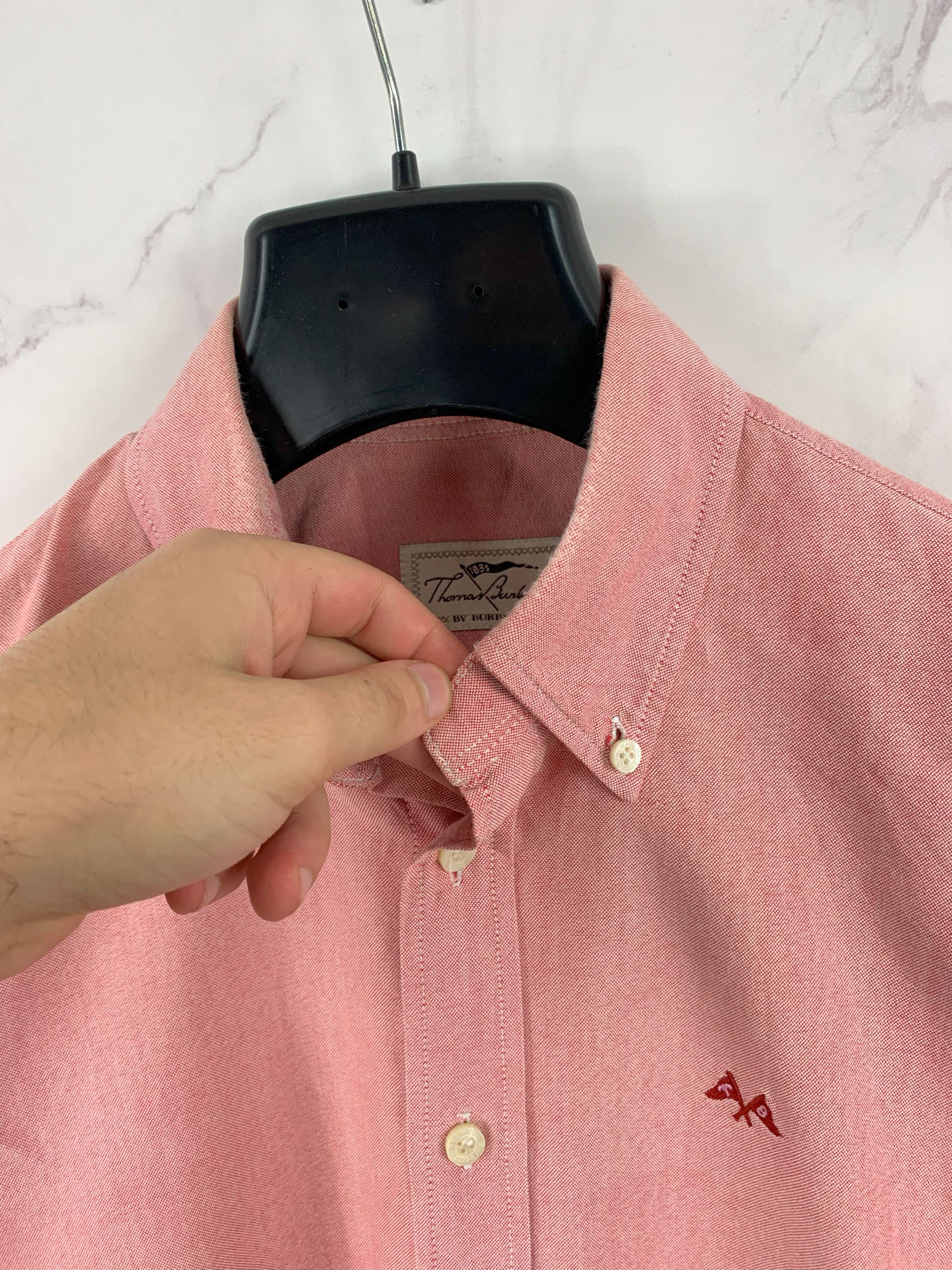 Burberry Thomas Burberry Button Up Shirt Size L Size US L / EU 52-54 / 3 - 10 Thumbnail