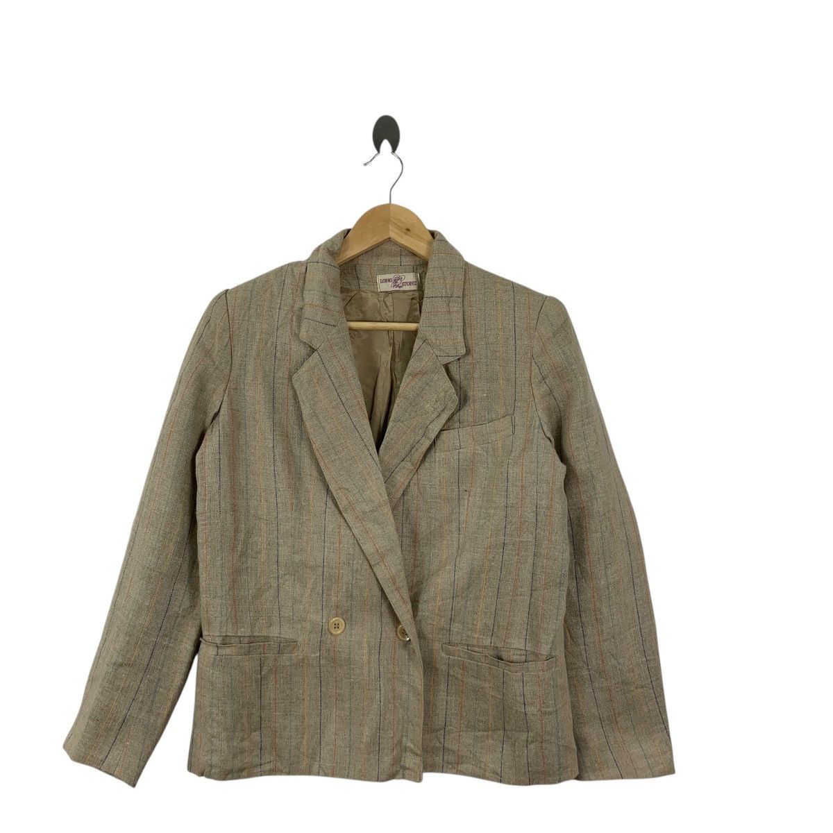 Vintage Vintage 90s LONG STONE EMMEDIPI Made In Italy Peacoat Blazer Size S / US 4 / IT 40 - 4 Thumbnail