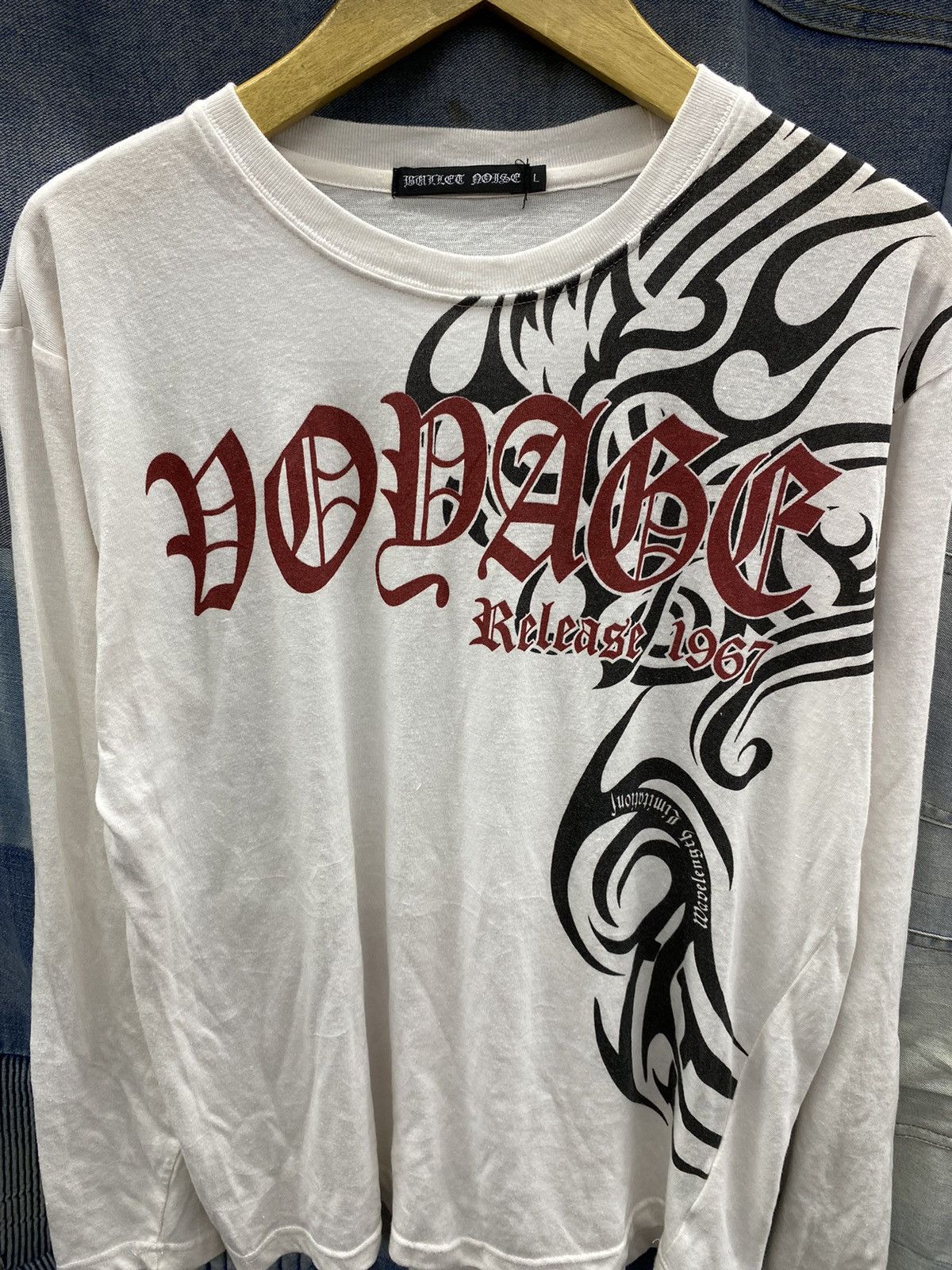 If Six Was Nine × Japanese Brand × Le Grande Bleu (L.G.B.) undefined bullet noise longsleeve poem tribal ifsxstyle Size US M / EU 48-50 / 2 - 2 Thumbnail