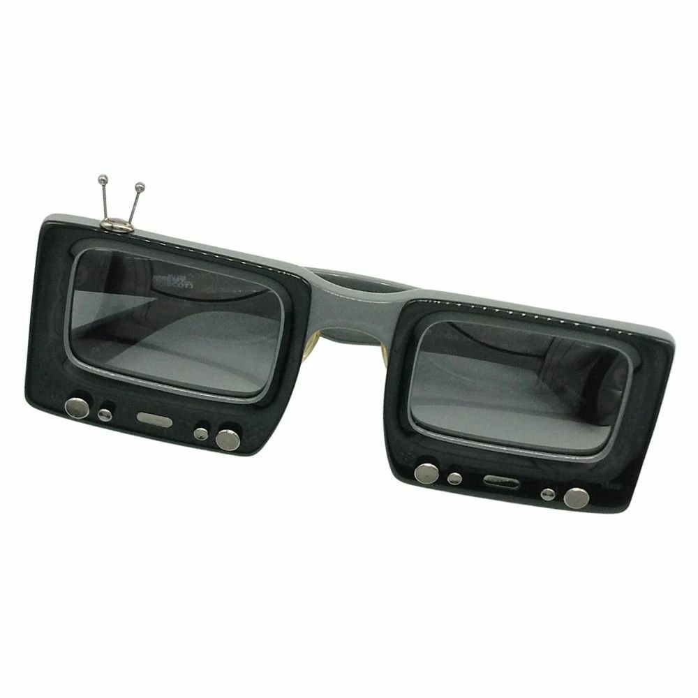 LINDA FARROW x Jeremy Scott TV SPECS Sunglasses Black
