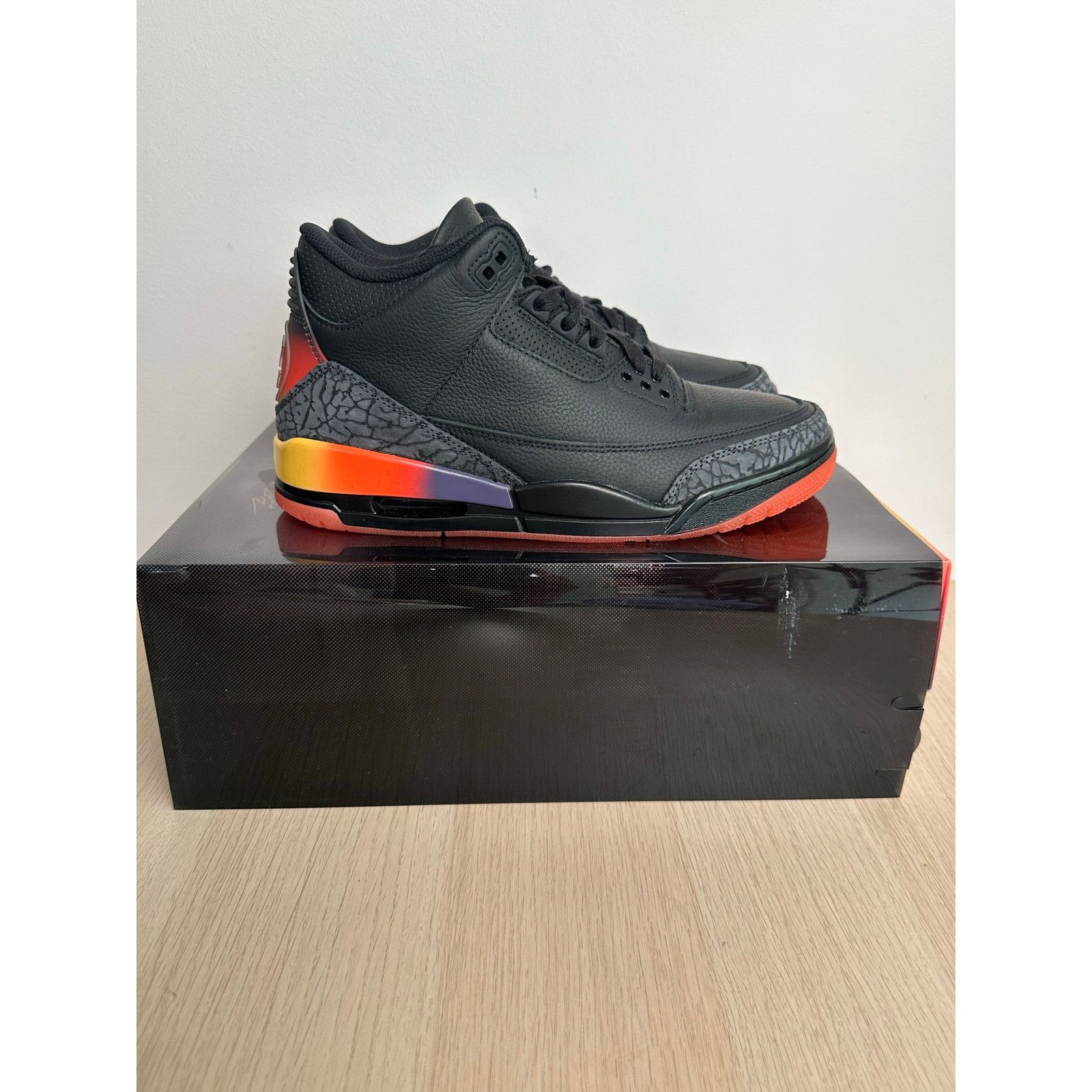 Jordan Brand RARE J Balvin x Jordan 3 Rio Black Sneaker - Size 8M - NEW Size US 8 / EU 41 - 1 Thumbnail