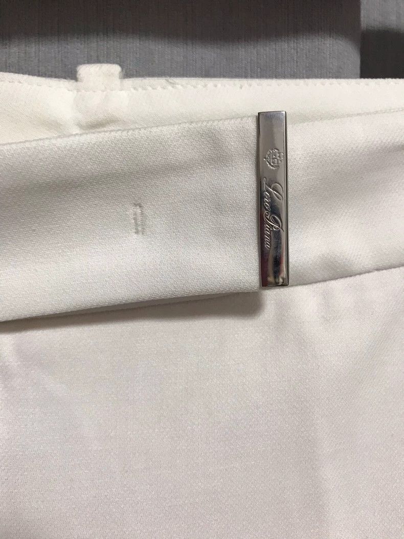 Loro Piana Loro piana Medium-high waist straight cotton woven trousers Size 30" / US 8 / IT 44 - 2 Thumbnail