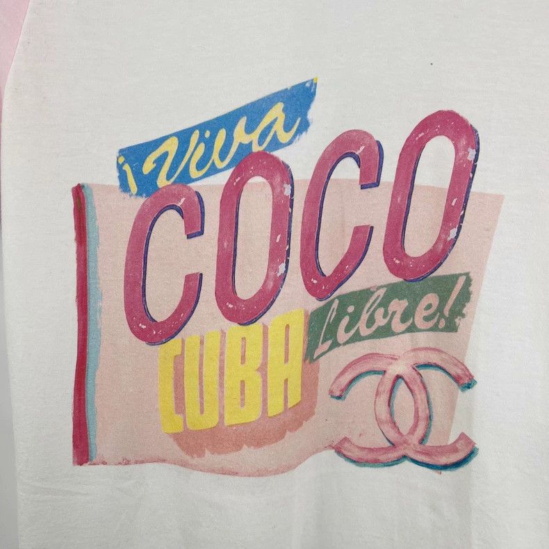 Chanel Chanel Cuba series coco double c print logo short sleeve Size XS / US 0-2 / IT 36-38 - 5 Thumbnail