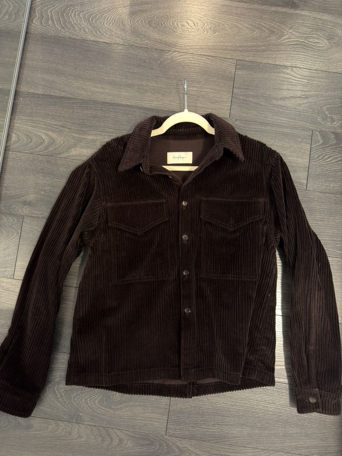 Second/Layer Second/Layer Brown Corduroy Work Shirt Light Jacket Size US S / EU 44-46 / 1 - 1 Thumbnail
