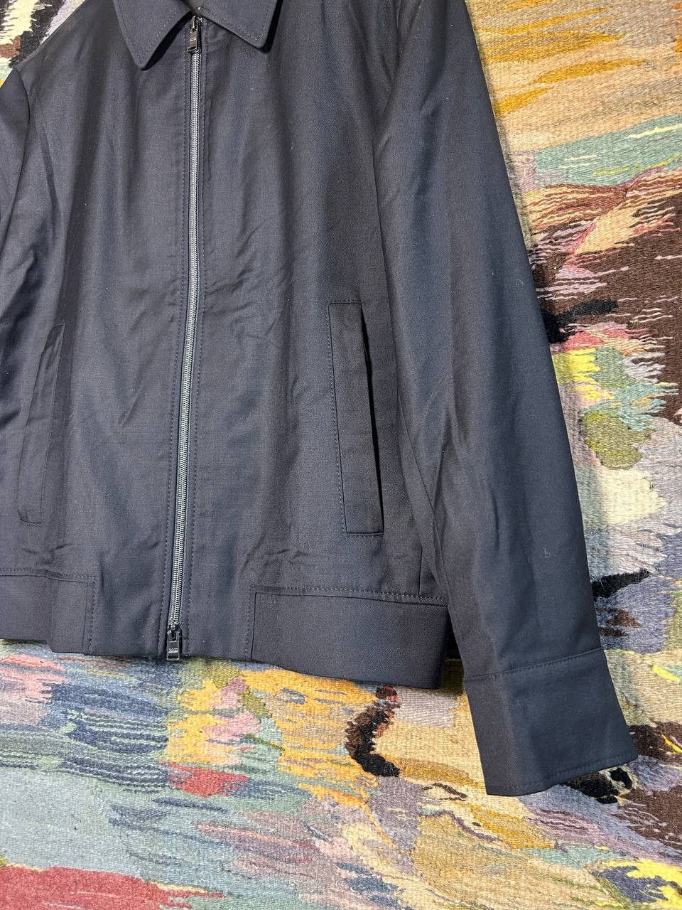 Hugo Boss Hugo Boss x Loro Piana Wool Heston Wing Bomber Jacket Size US M / EU 48-50 / 2 - 2 Thumbnail