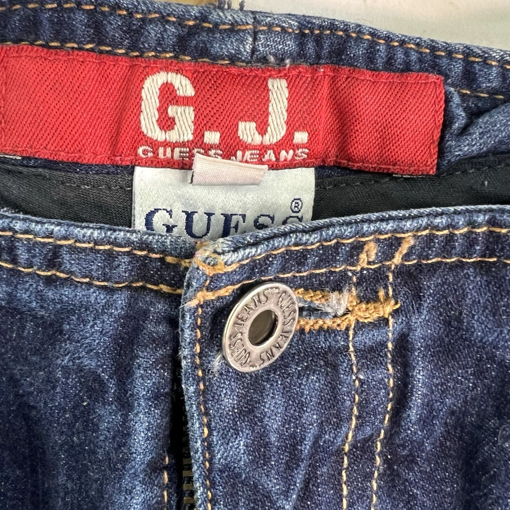 Guess VINTAGE GUESS Jeans Bootcut Denim 5-Pocket Regular Size 28 Blue 90s Retro Womens 31x32 Size 28" / US 6 / IT 42 - 5 Thumbnail