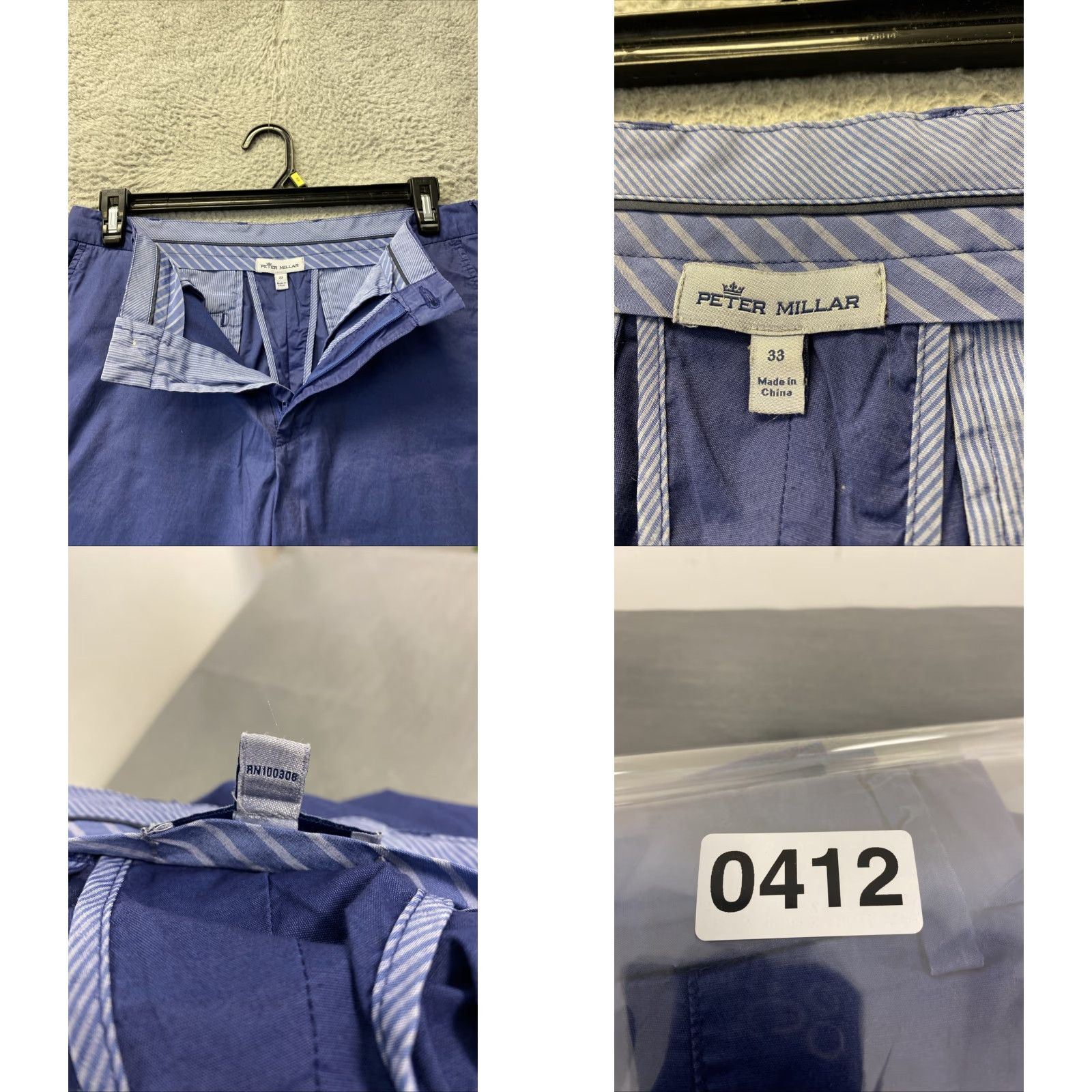 Peter Millar Peter Millar Performance Hybrid Short Mens Size 33 Blue Lightweight 0412 Size US 33 - 8 Thumbnail