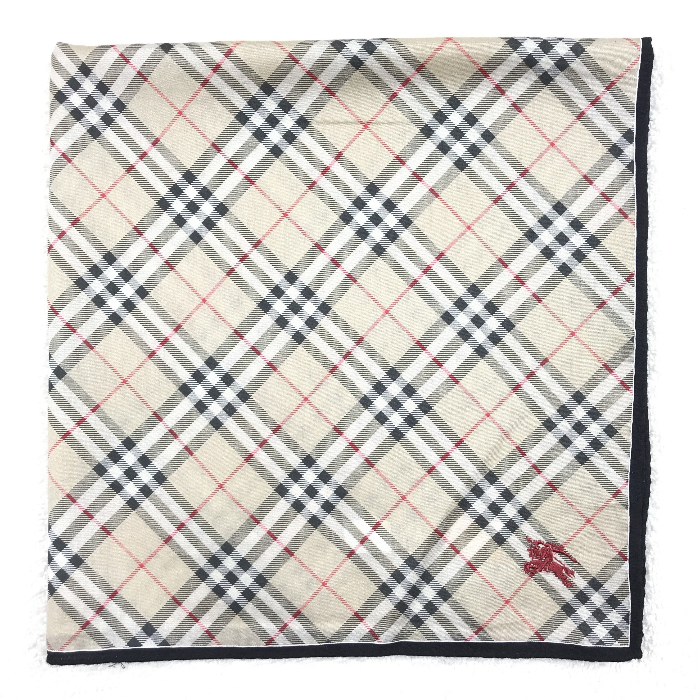 Burberry × Vintage Vintage Burberry Nova Check Bandana Neckerchief Handkerchief Size ONE SIZE - 2 Thumbnail