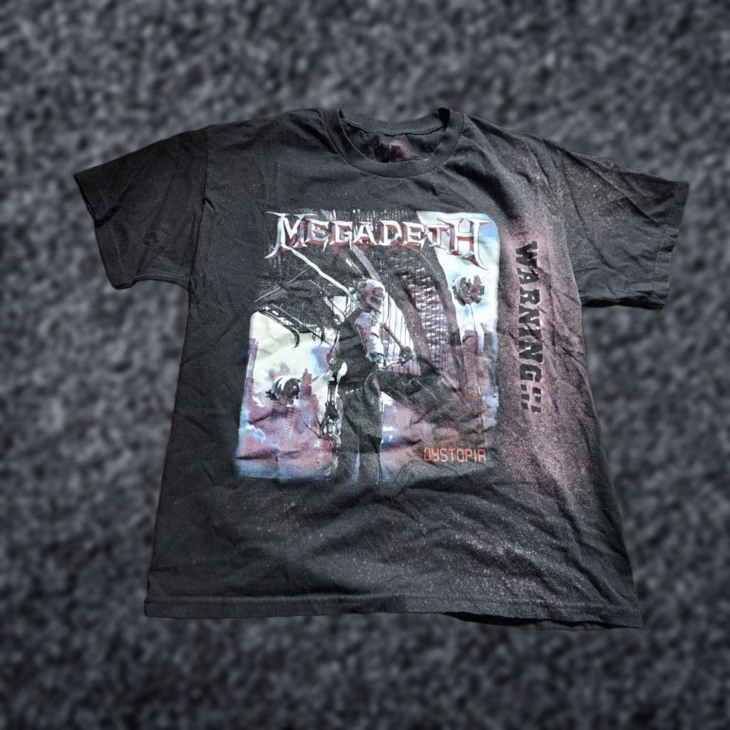 Doublet VINTAGE Megadeth Dystopia Tour T Shirt Mens Large Cotton Black Rock Band Double-Sided 2010s Size US L / EU 52-54 / 3 - 1 Thumbnail