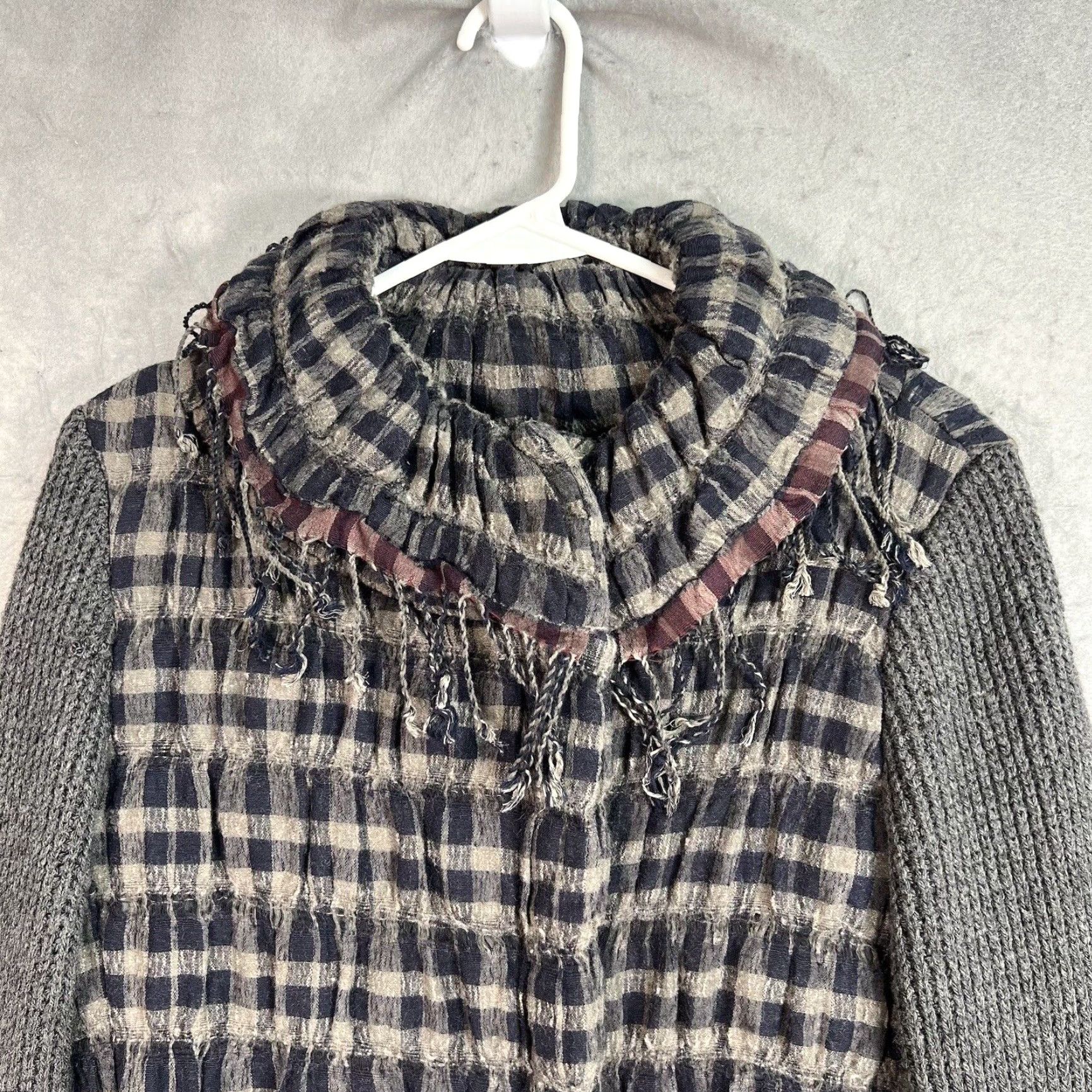 Piazza Sempione VINTAGE Piazza Sempione Wool Blend Pattern Jacket Women's Size 42 Gray Full Zip Size M / US 6-8 / IT 42-44 - 6 Thumbnail