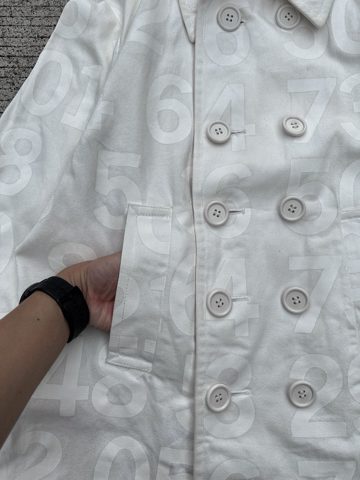 Comme des Garcons × Junya Watanabe Junya Watanabe AD2002 Numbers Allover Printed Jacket Size US M / EU 48-50 / 2 - 11 Thumbnail