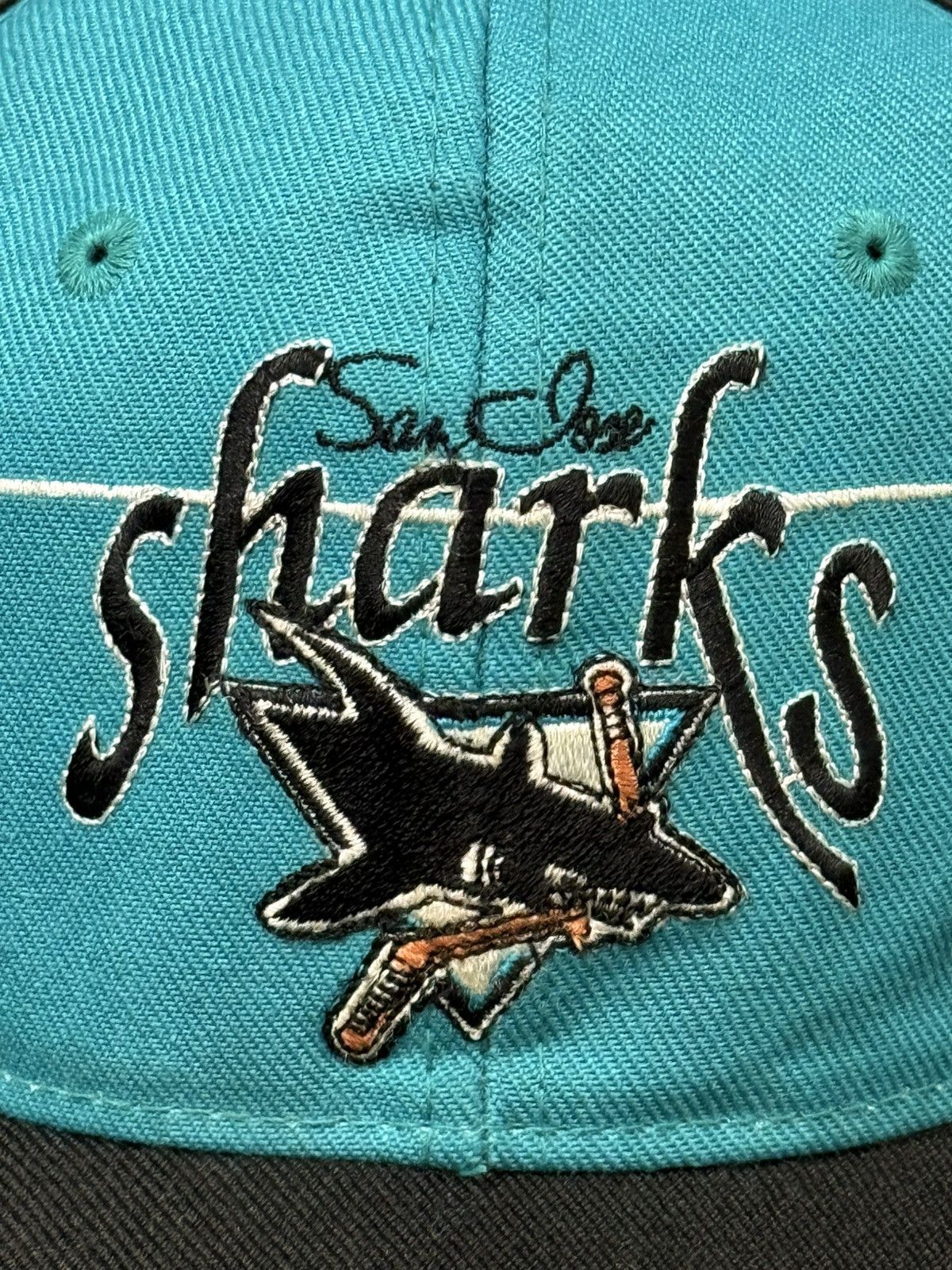 The Game Vintage San Jose Sharks Youngan Snapback Hat Size ONE SIZE - 2 Thumbnail