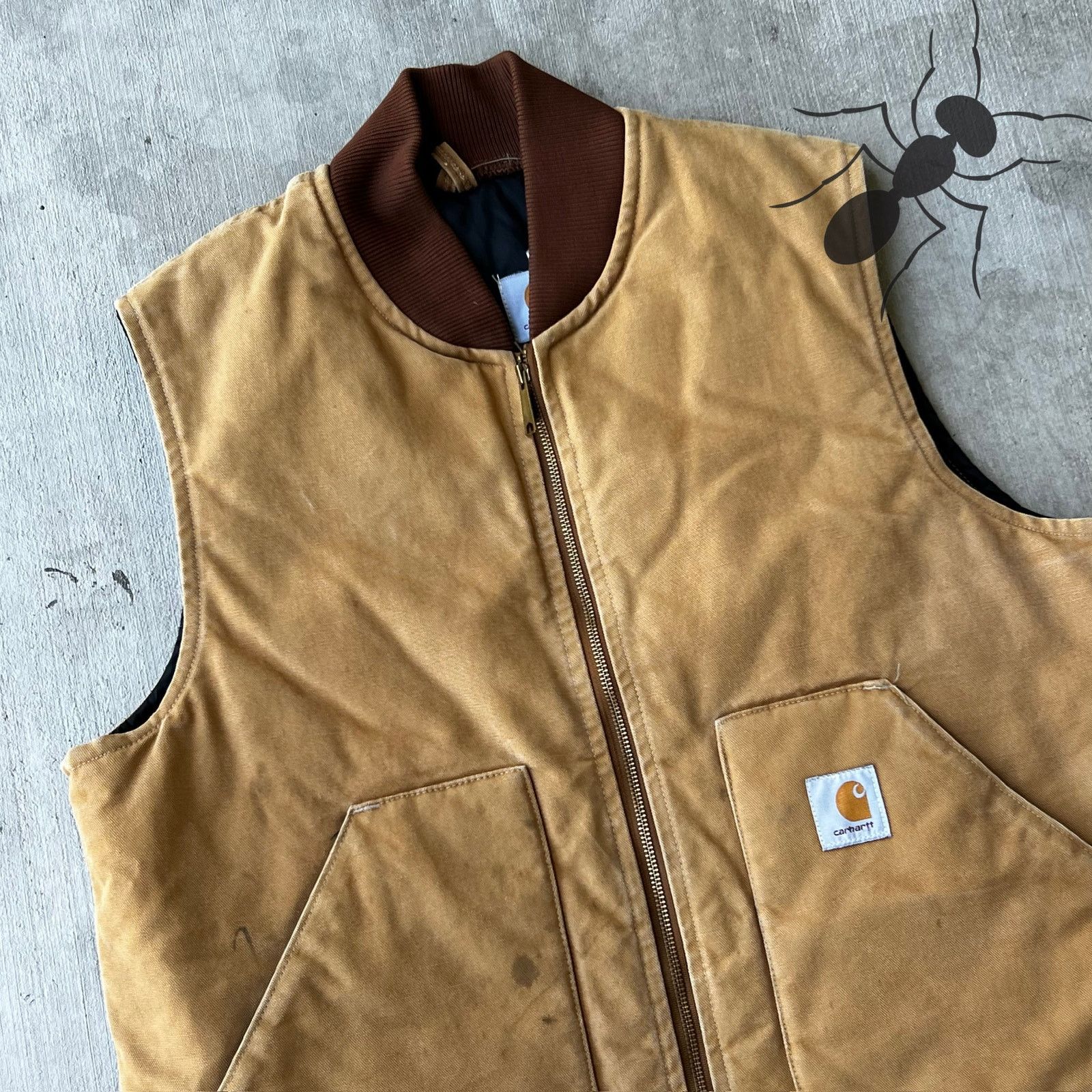 Carhartt × Vintage Carhartt V01 BRN brown work wear vest Size US XL / EU 56 / 4 - 2 Thumbnail