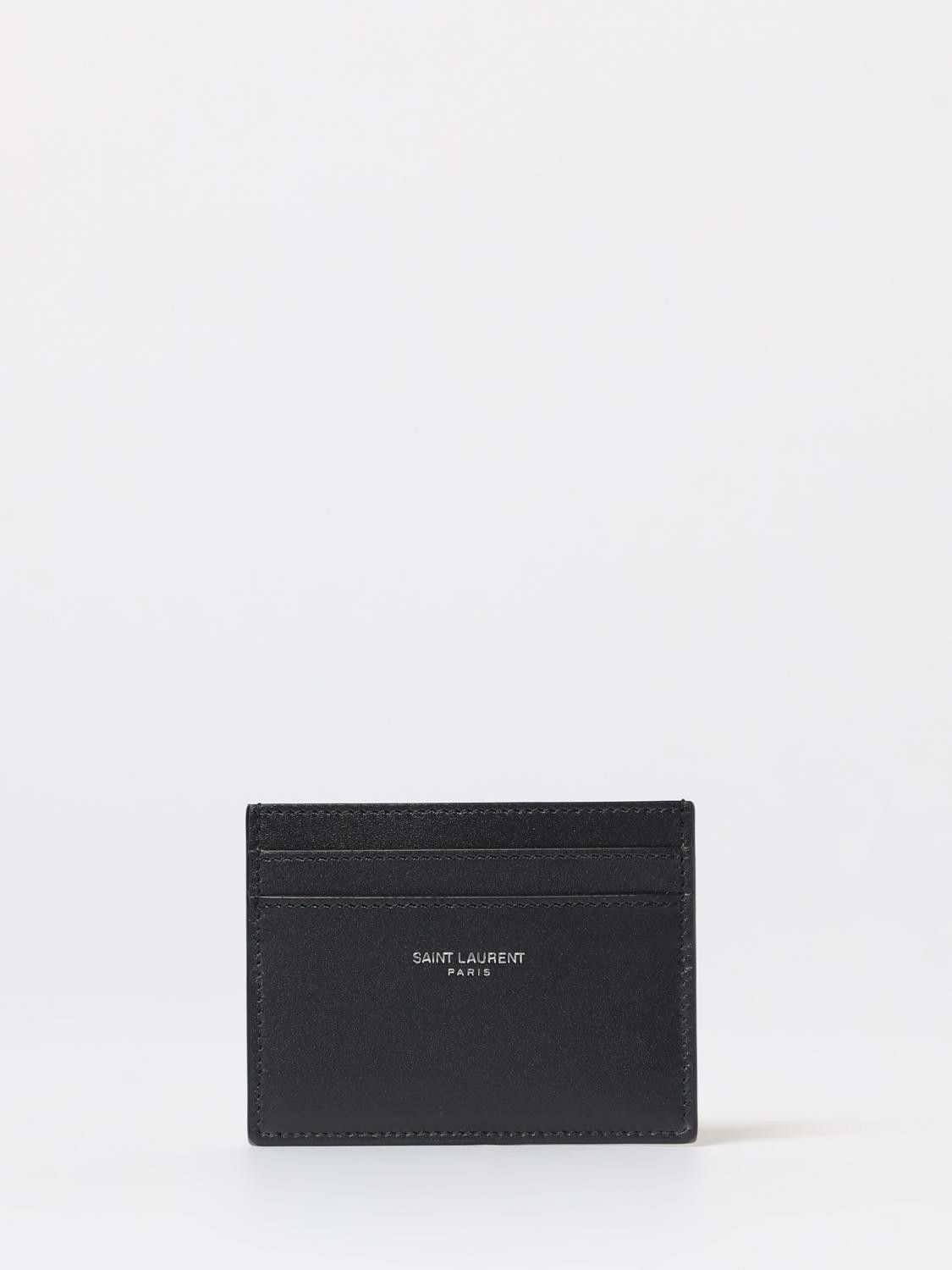 Saint Laurent Paris Saint Laurent Wallet Men Black Size ONE SIZE - 1 Thumbnail
