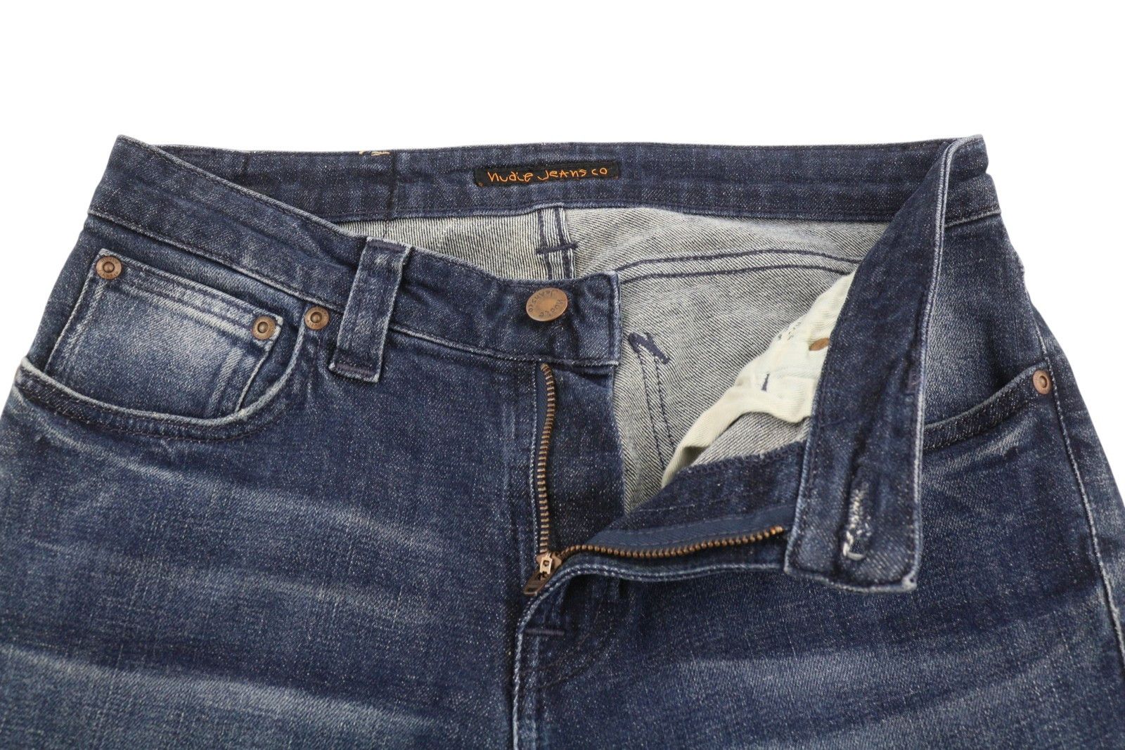 Nudie Jeans SKINNY LIN NAVY LIGHTNING W29/L34 Blue 89763 Size US 29 - 5 Thumbnail