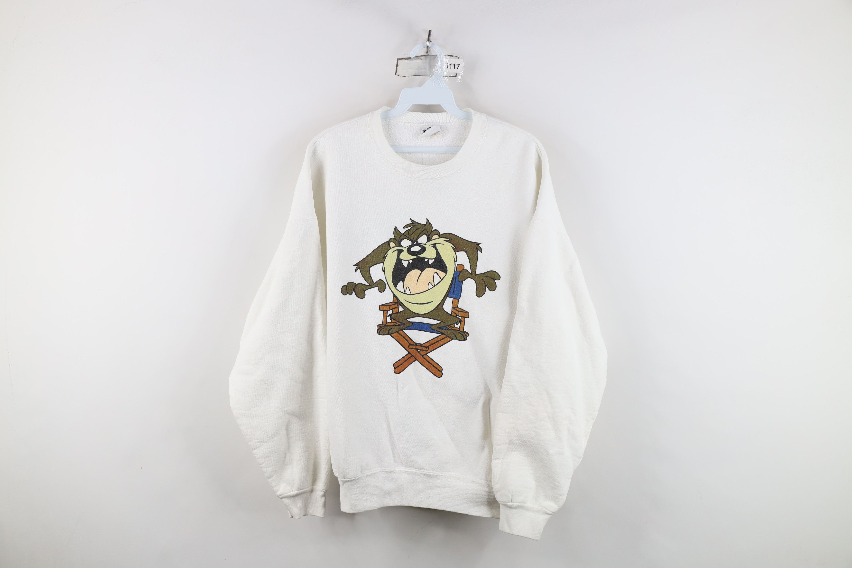 Vintage Vintage 90s Looney Tunes Taz Tasmanian Devil Sweatshirt Size US XL / EU 56 / 4 - 1 Thumbnail