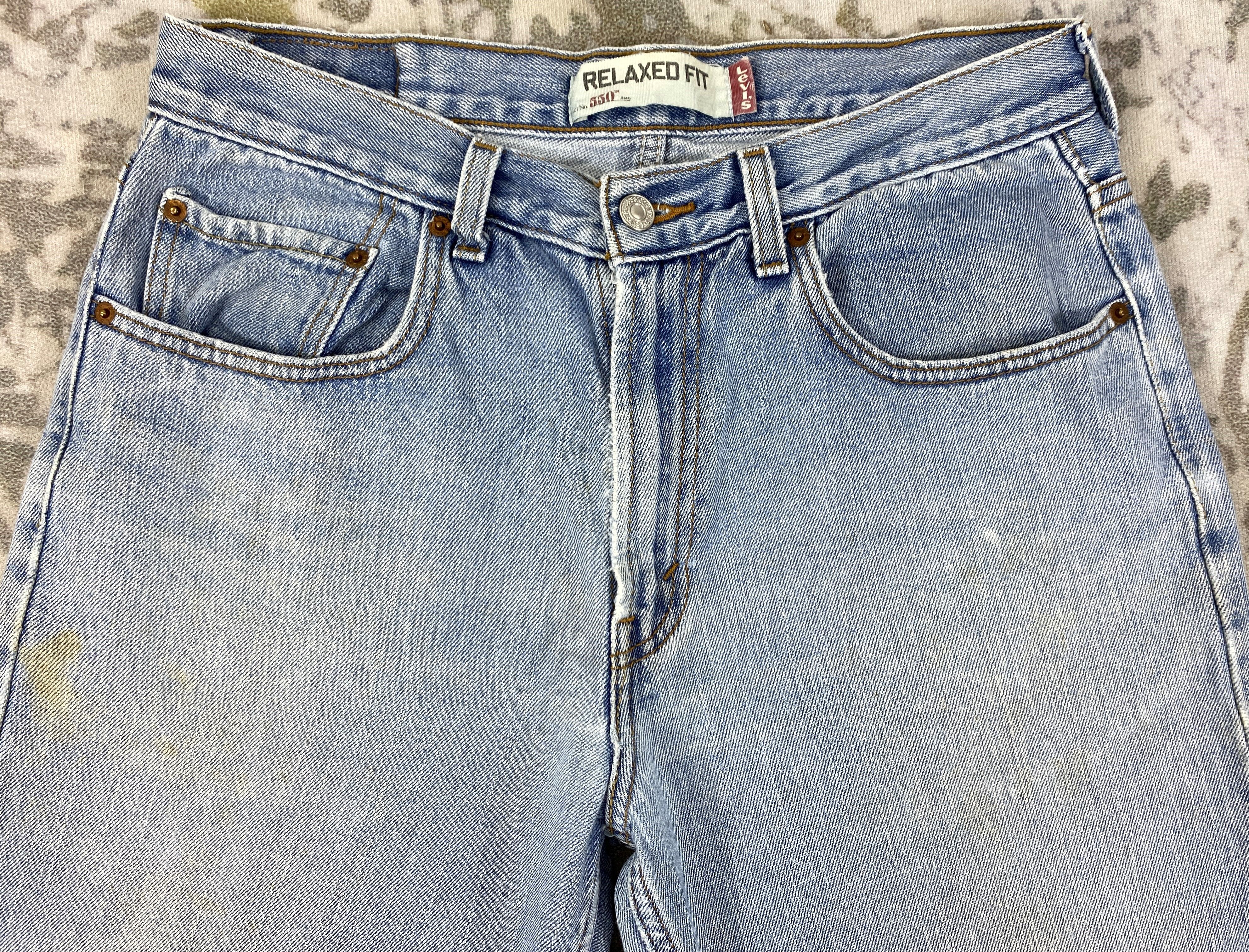 Levi's Light Wash Vintage Levi's 550 Relaxed Fit Denim -JN726 Size US 31 - 3 Thumbnail