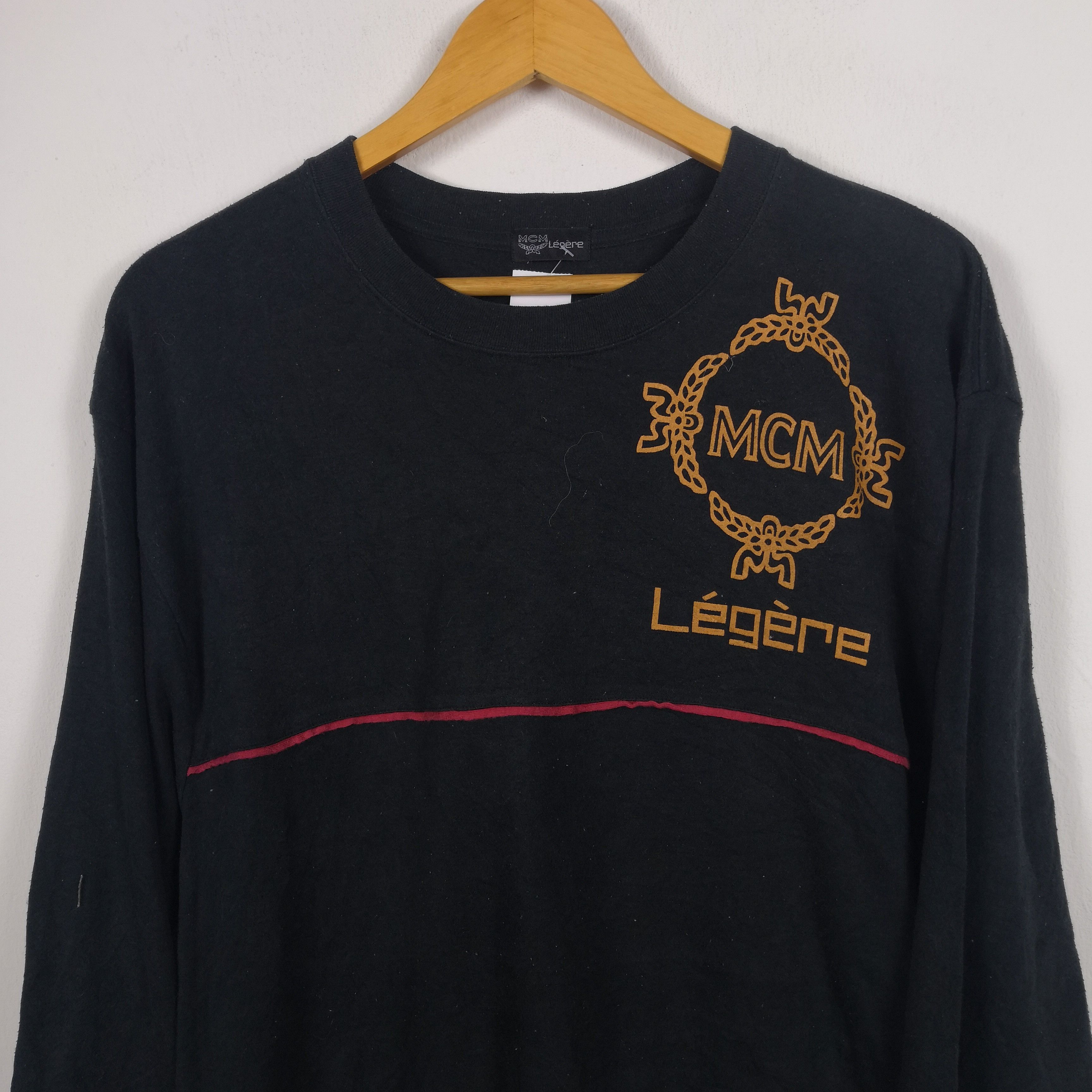 MCM Vintage MCM T Shirt Legere Luxury MCM Long Sleeve Tees Size US L / EU 52-54 / 3 - 2 Thumbnail