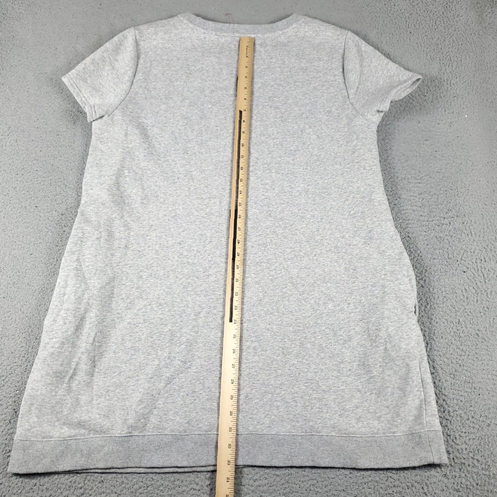 Tommy Hilfiger VINTAGE Tommy Hilfiger Women's Sweater Dress 2XL Gray Crew Neck Pullover Short Sleeve Knit Logo Casual Fall Winter Size XXL / US 16-18 / IT 52-54 - 4 Thumbnail